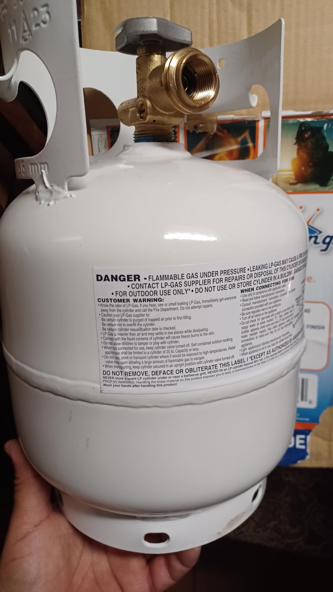 Flame King 5LB (1.25-Gallon Capacity) EMPTY Propane Tank, with OPD Valve customer photo 1