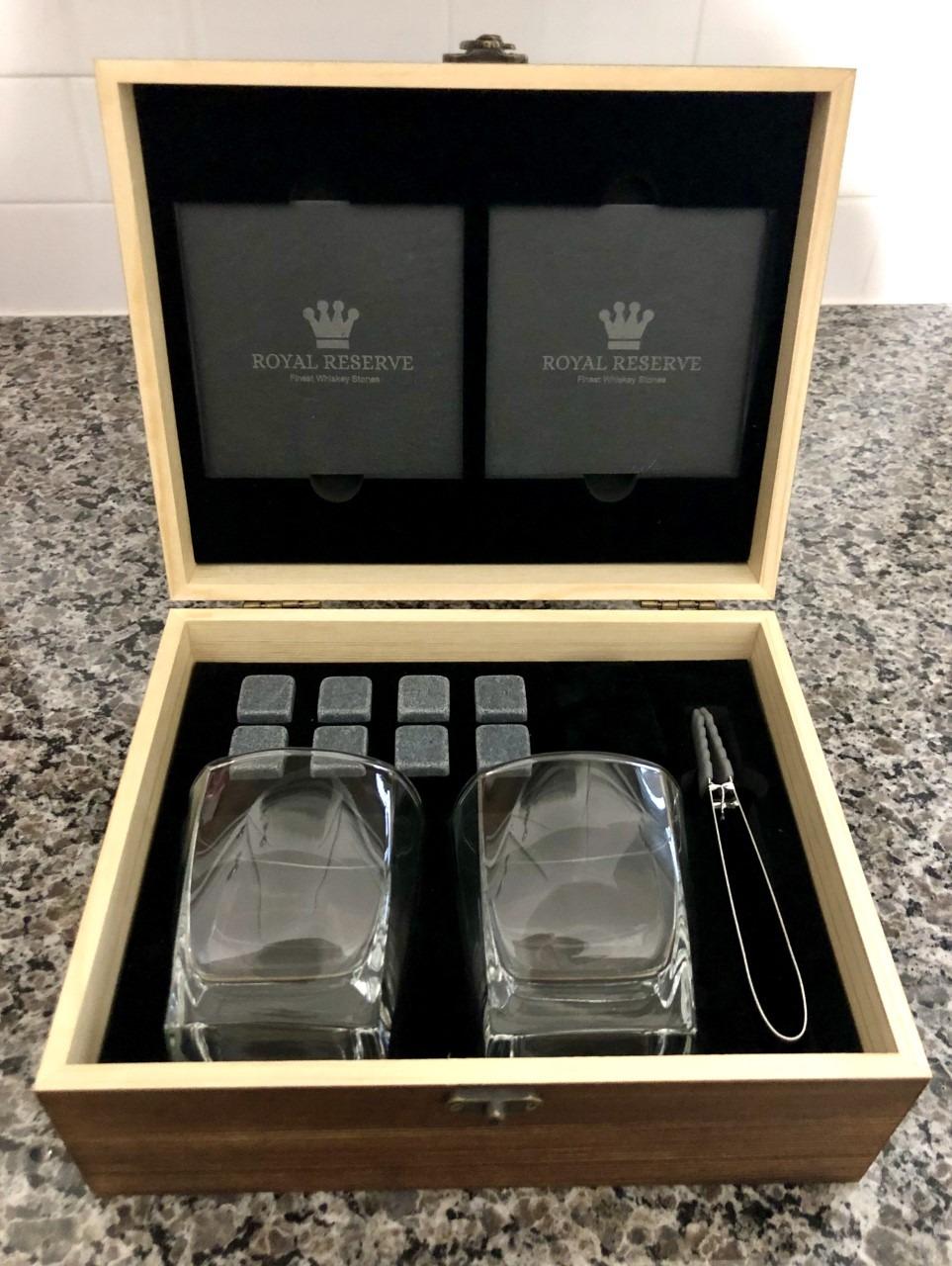 Whiskey Stones Gift Set for Men & Dad, Bourbon Glasses & Chilling Rocks customer photo 2