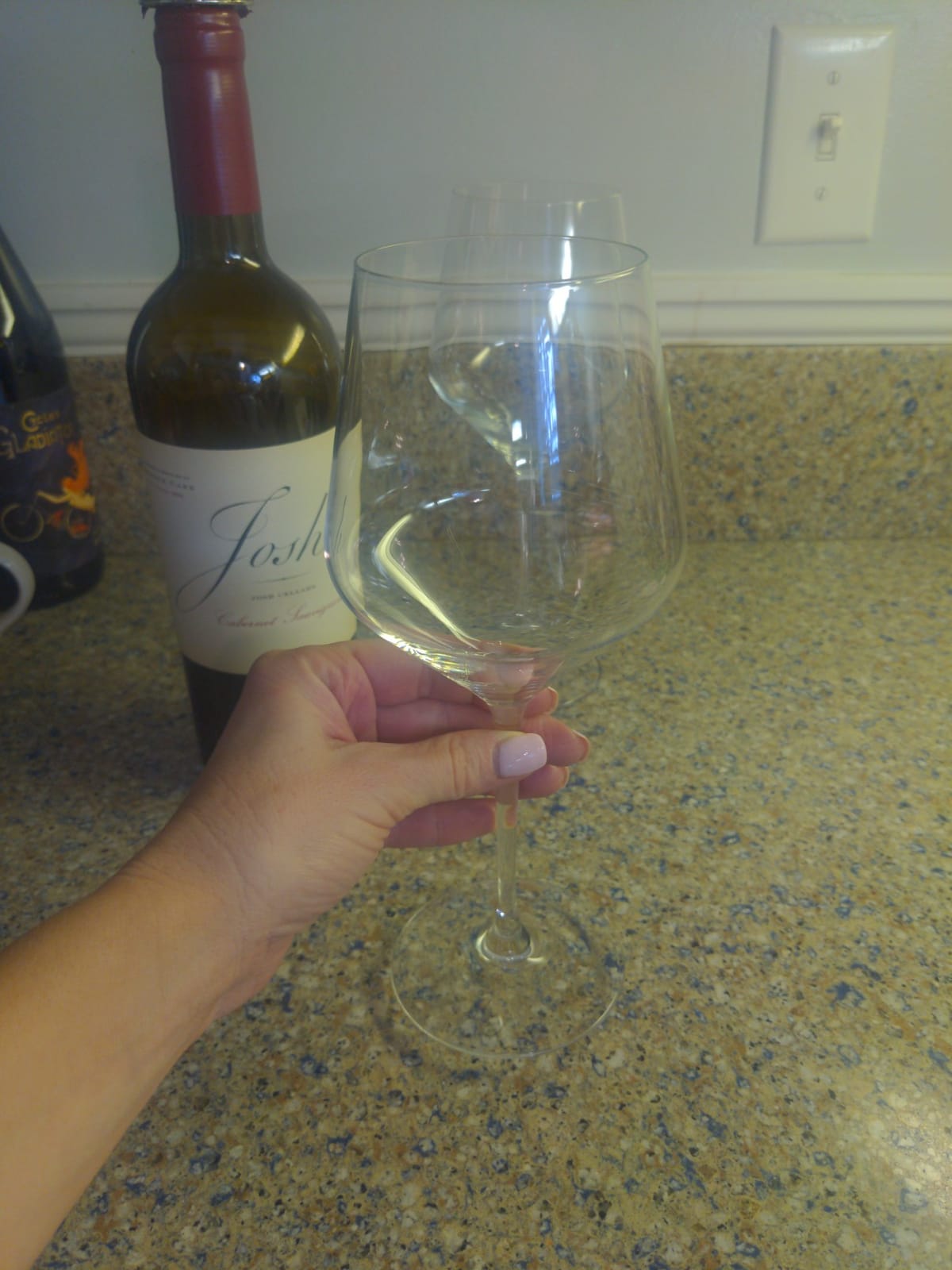 JoyJolt Layla Italian Red Wine Glasses, Set of 4, 17 oz Clear – Made in Europe customer photo 2