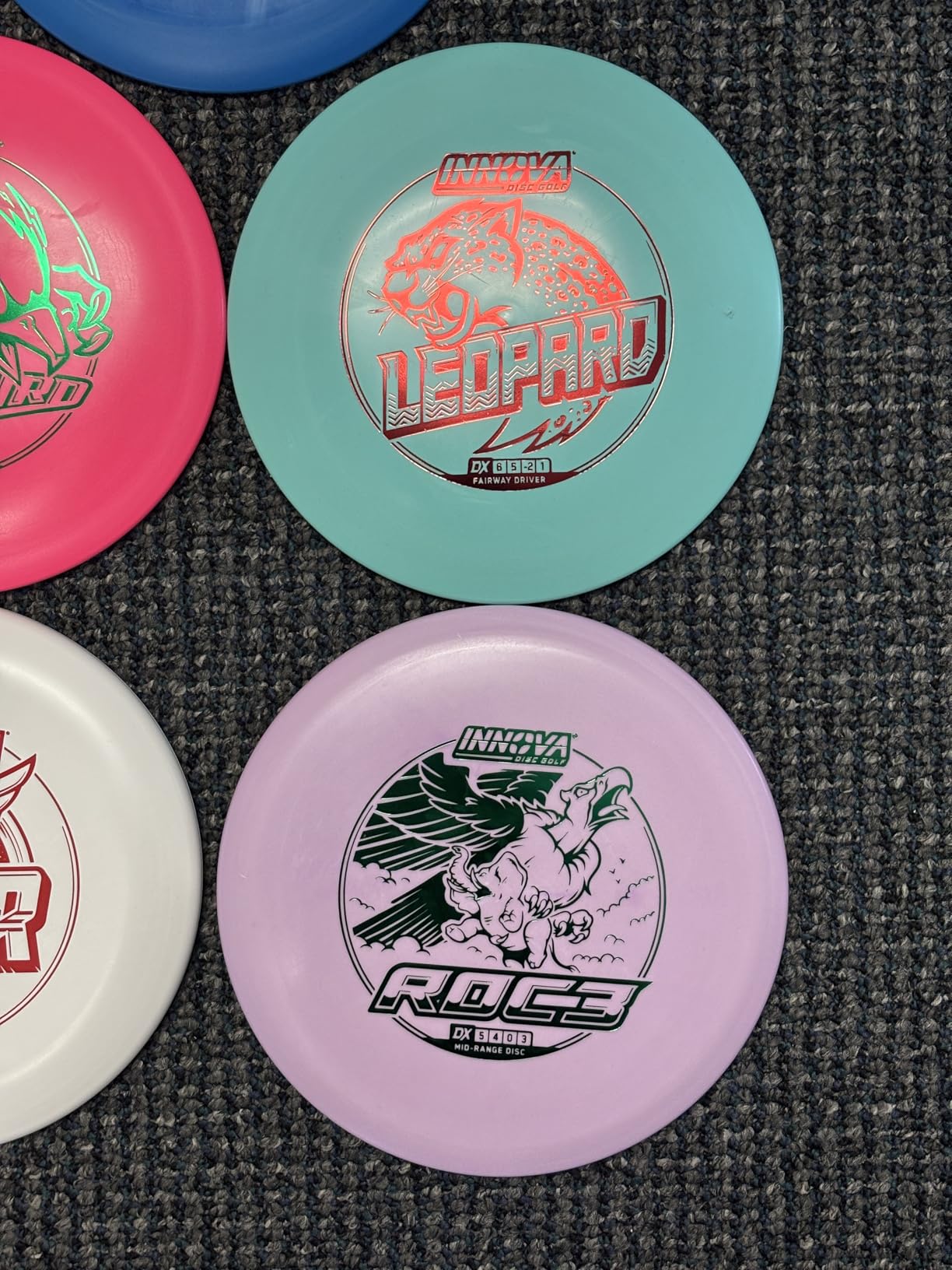 Innova Disc Golf Starter Set –Colors May Vary 160-180g – Includes Putter, Mid Range, 2X Fairway Drivers, Distance Driver, Mini Marker Beginner Disc Golf Set customer photo 2