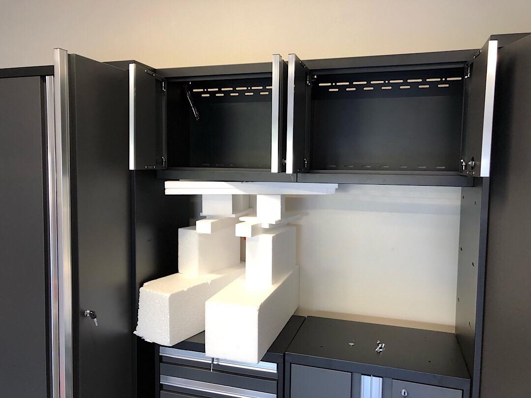 NewAge Products Gray Bold Series 7PC Garage Cabinetry Set | 24-Gauge Steel | Fully Welded | 108