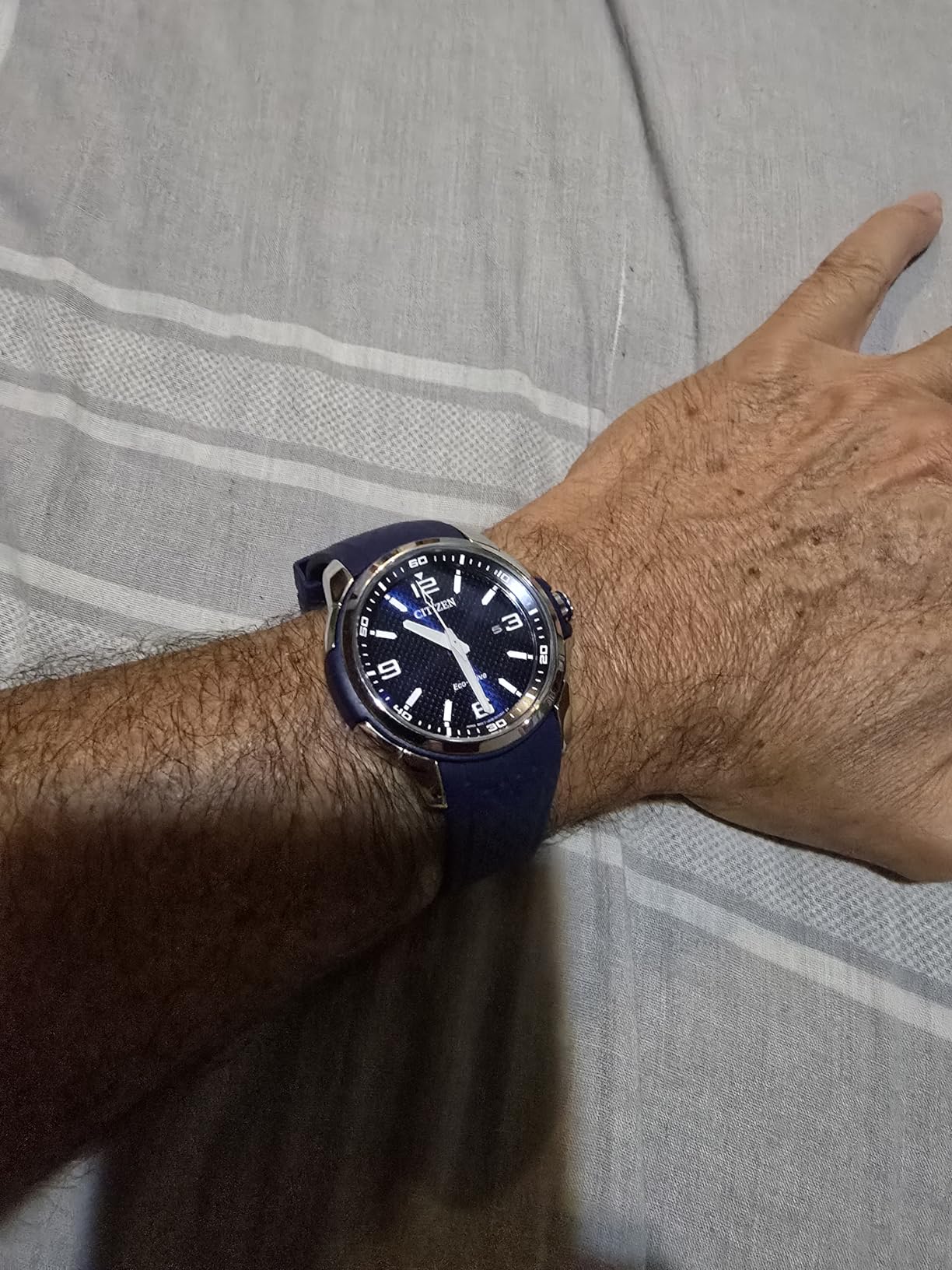 CITIZEN Men's Eco-Drive Sport Casual 44mm Stainless Steel AW1158-05L customer photo 1