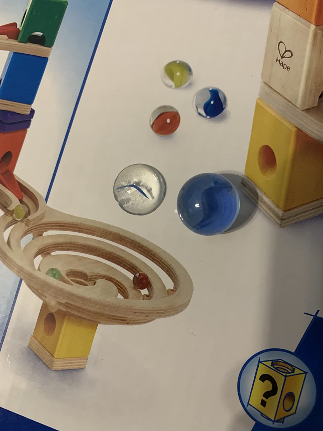 Hape Quadrilla Race to Finish Wooden Blocks with Marble Run Play customer photo 1