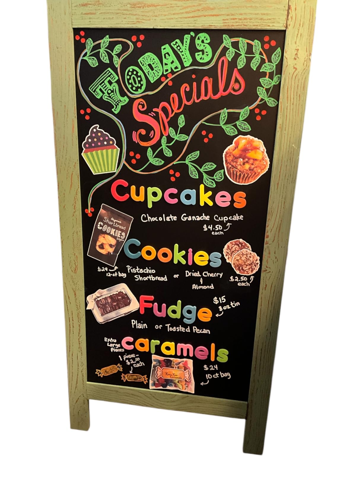 4 THOUGHT A-Frame Double-Sided Magnetic Chalkboard 40
