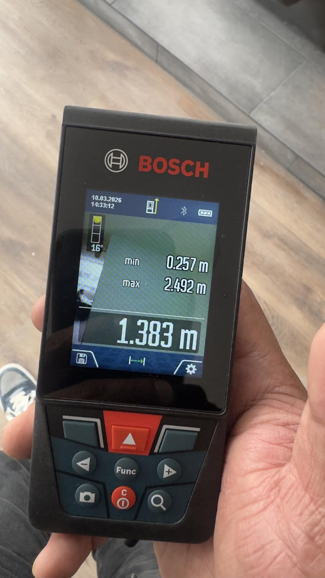 BOSCH PRO GLM400CL Blaze Outdoor 400 Ft. Connected Laser Measure customer photo 2