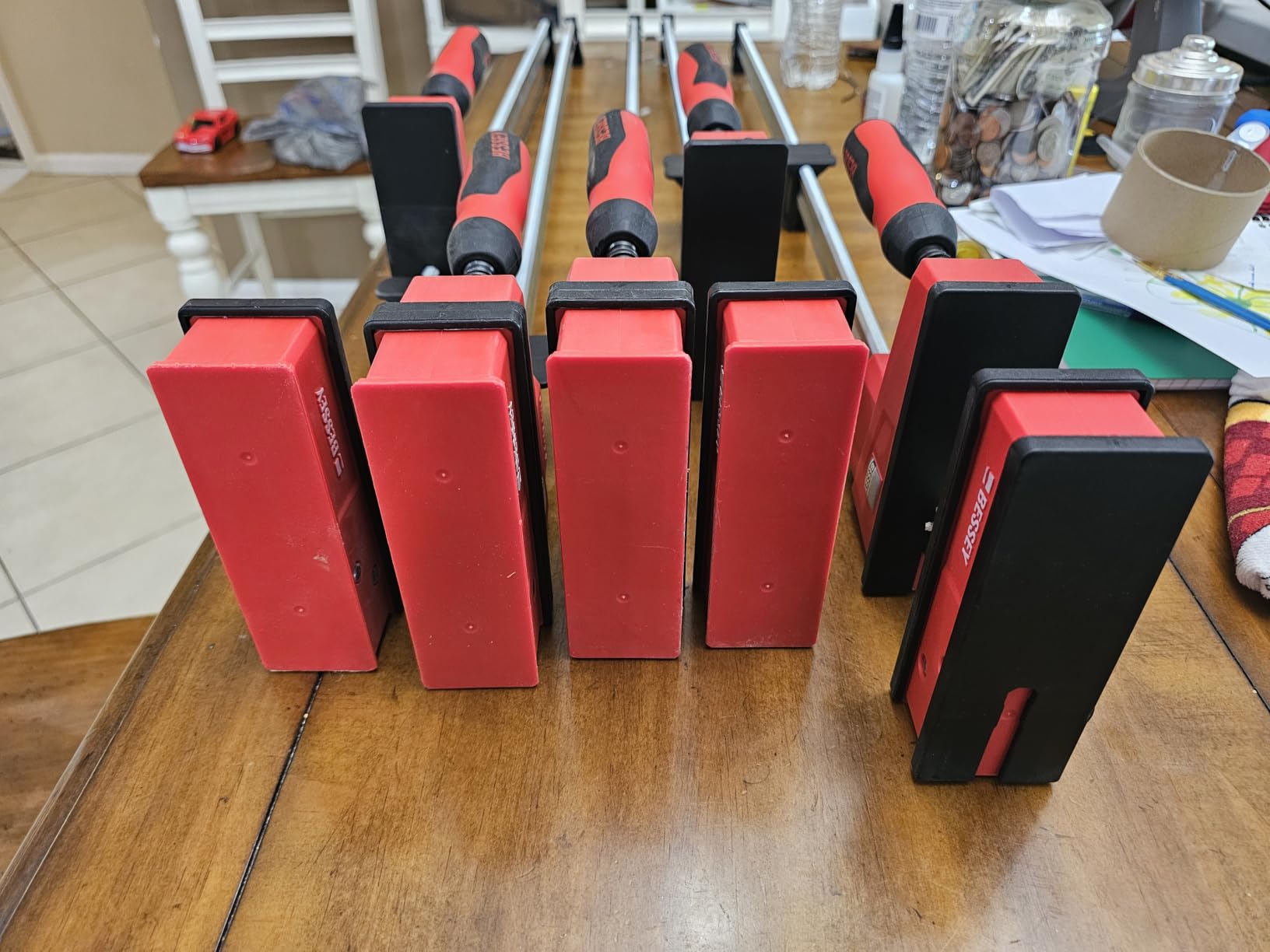 BESSEY KRE3531, 31 In., Parallel Clamp, K Body REVO Series - 1700 lbs Nominal Clamping Force , Spreader, and Woodworking Accessories - Clamps and Tools for Woodworking, Cabinetry, Case Work customer photo 2
