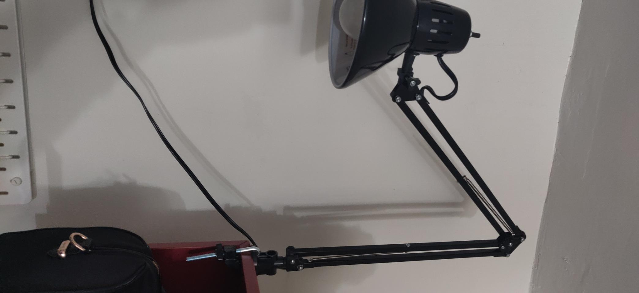 Bostitch Office VLF100 LED Swing Arm Desk Lamp with Clamp Mount, 36