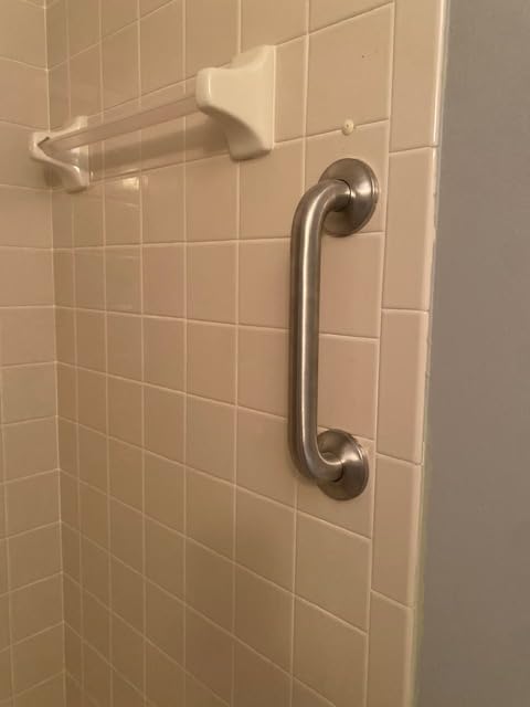 Vive Grab Bar for Showers - Bathroom Antislip Handrail for Seniors, Elderly customer photo 1