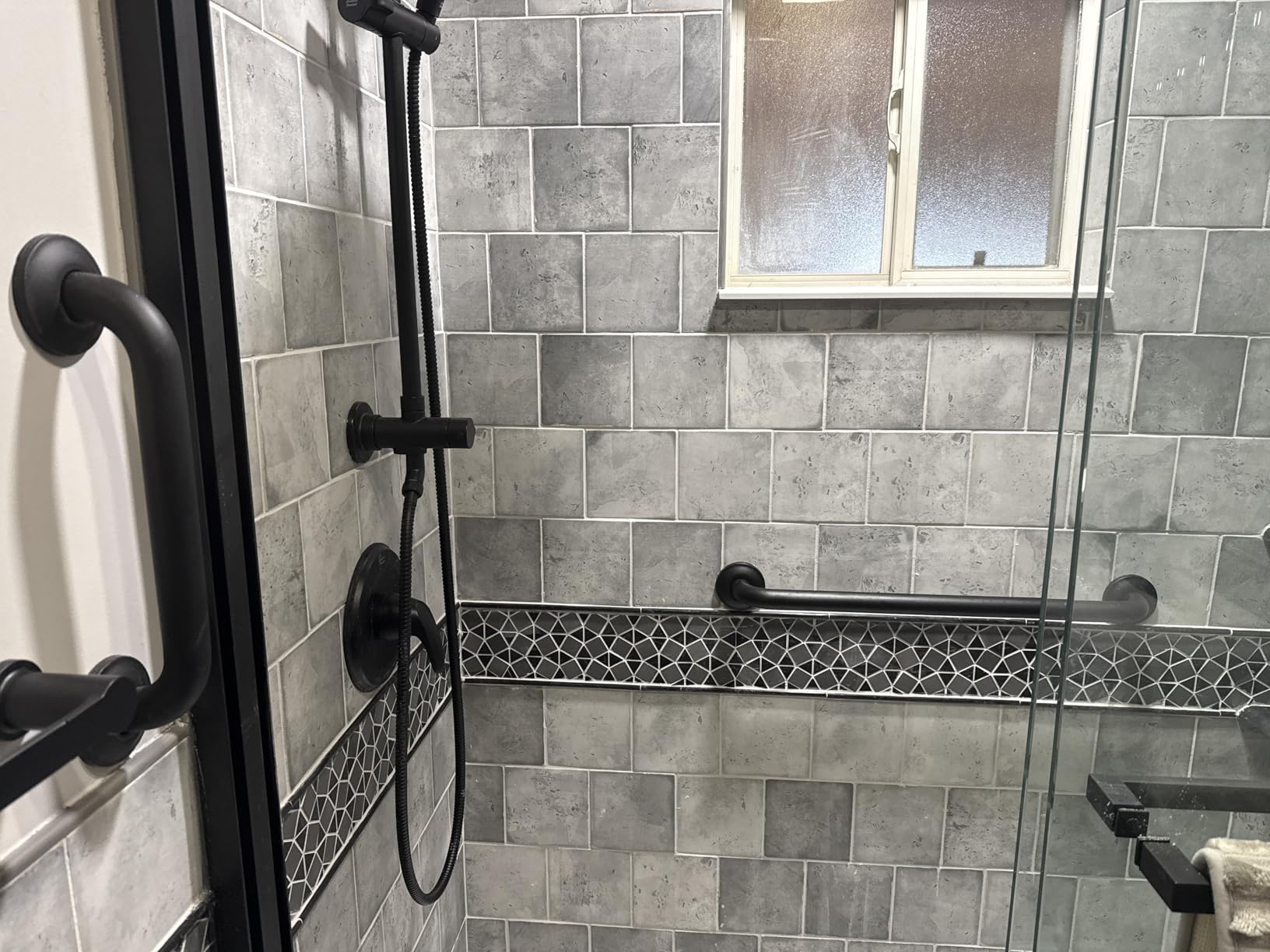 Vive Grab Bar for Showers - Bathroom Antislip Handrail for Seniors, Elderly customer photo 2