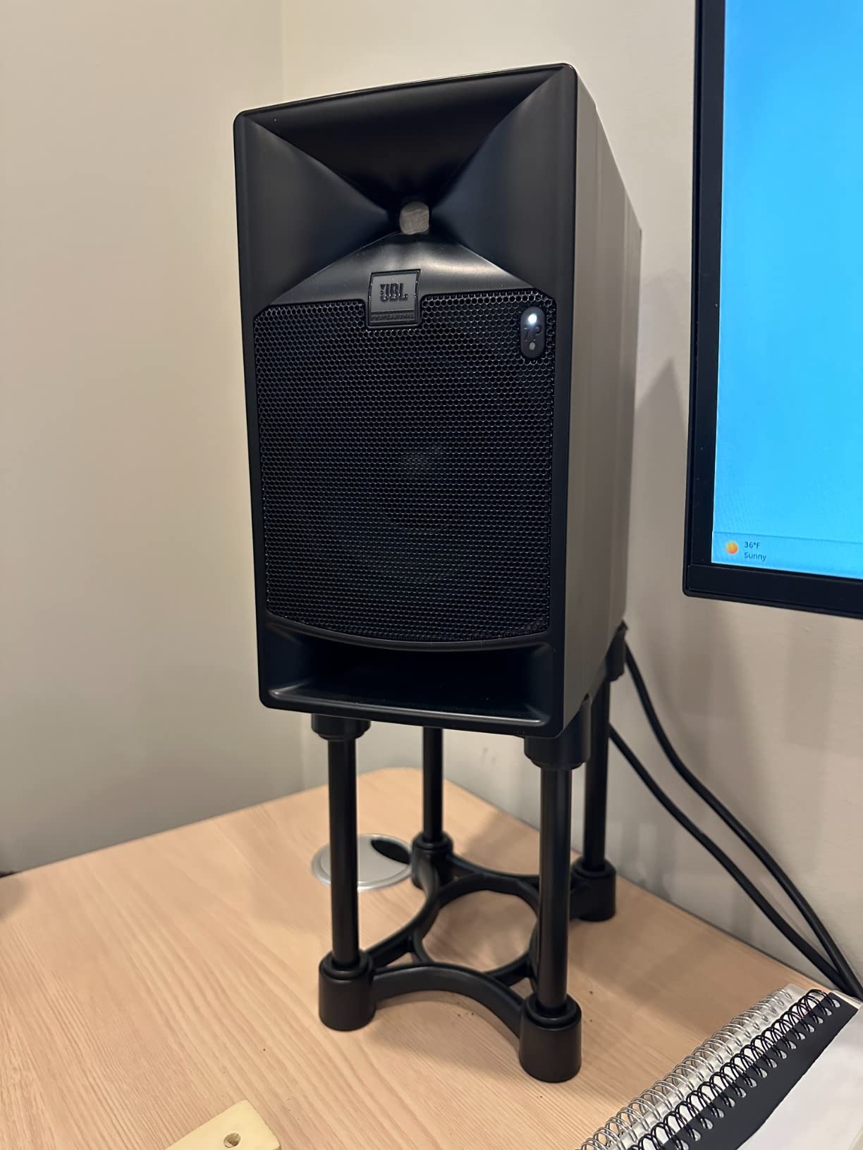 IsoAcoustics Iso-Stand Series Speaker Isolation Stands with Height & Tilt Adjustment: Iso-155 (6.1” x 7.5”) Pair customer photo 1