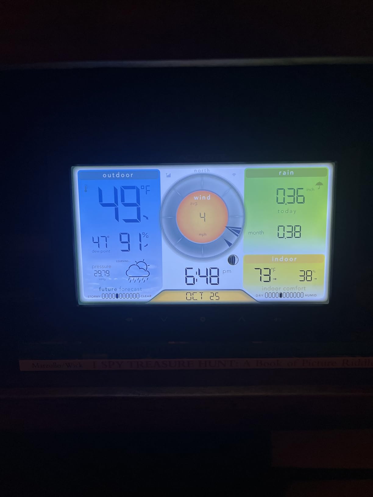 AcuRite Iris (5-in-1) Home Weather Station with Wi-Fi Connection to Weather Underground with Temperature, Humidity, Wind Speed/Direction, and Rainfall (01540M) , Black customer photo 1