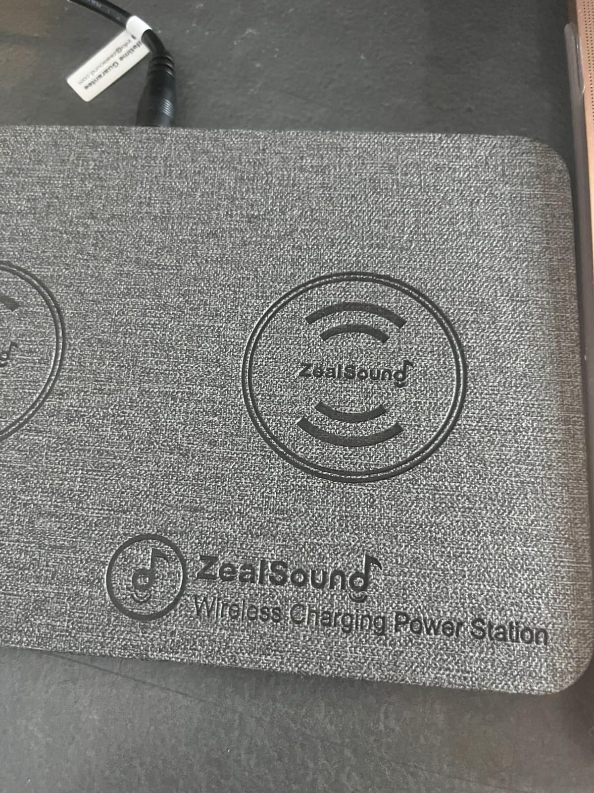 ZealSound Wireless Charging Pad, 3 in 1 Charger Mat for iPhone, Samsung Galaxy, Pixel, AirPods & Galaxy Buds, 24W Adapter Included, Ultra Slim, Case Friendly, PU Leather, for Home Office & Travel customer photo 1