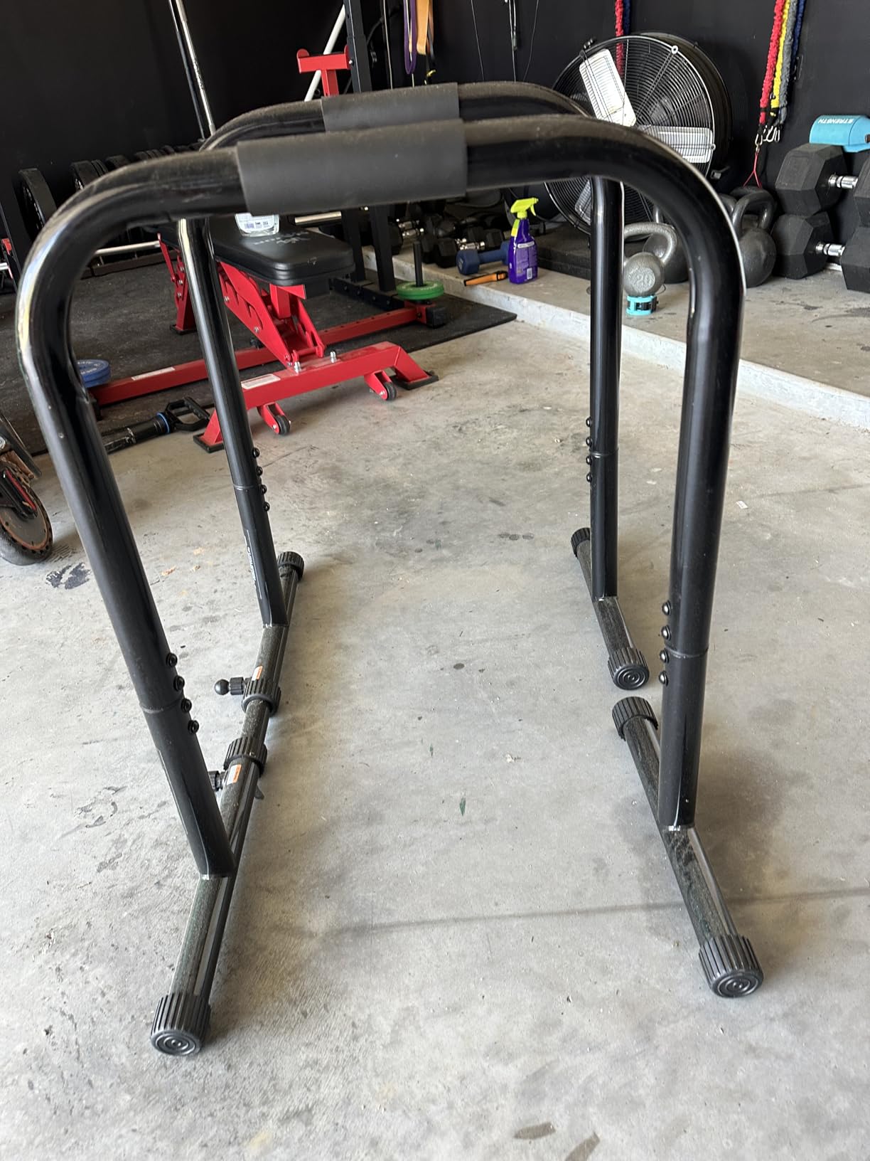 RELIFE REBUILD YOUR LIFE Dip Bar for Home Gym Training 400LBS Parallel Bars | Dip Station Heavy Duty Parallette & Parallel Bars, Sturdy Dip Stands Body Workout Fitness Calisthenics Workout Equipment customer photo 2