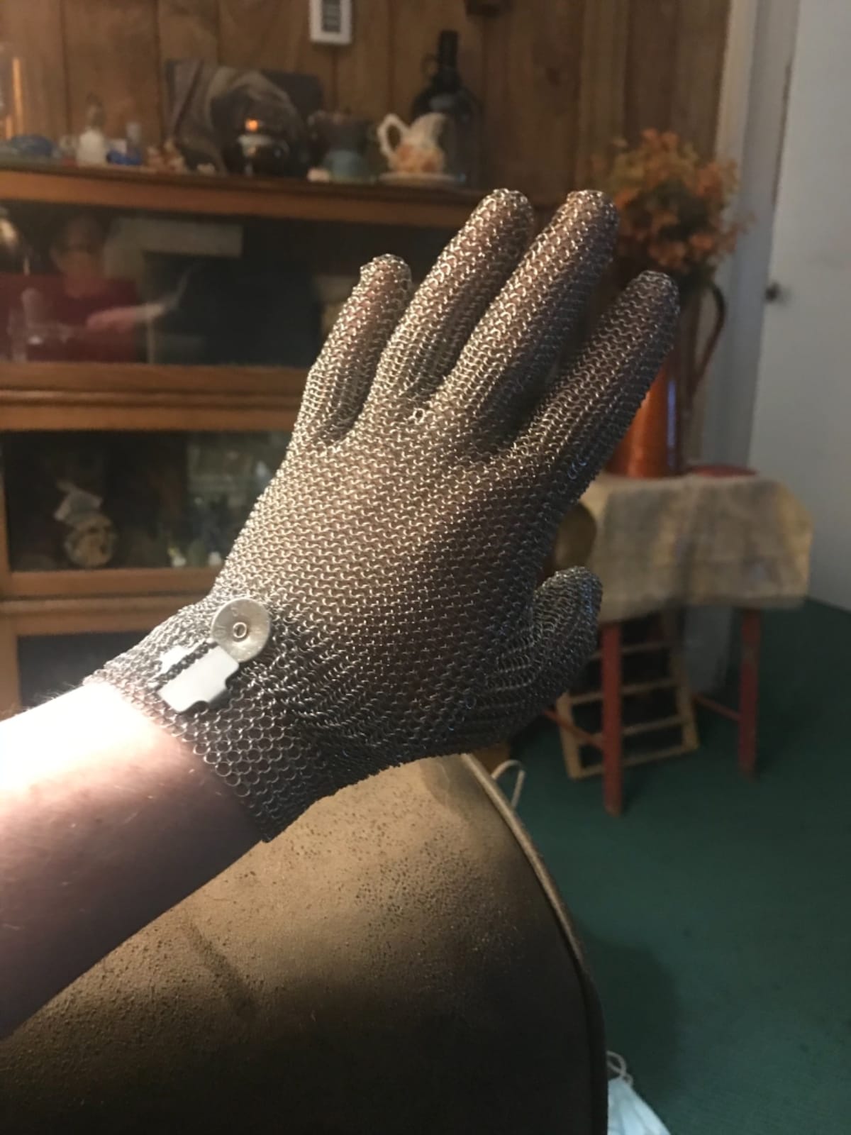 Schwer A9 Cut Resistant Metal Mesh Chainmail Glove, PM5201, 1 Pack, L customer photo 2