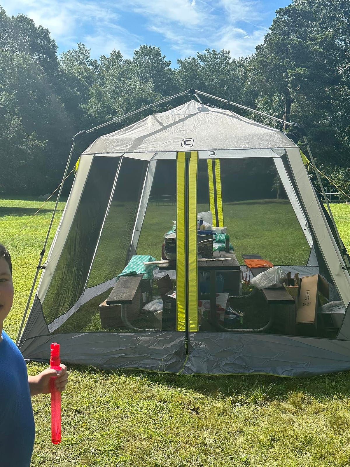 CORE 12'x10' Instant Screen House | Folding and Portable Large Pop Up Canopy Shelter with Included Carry Bag | Perfect for Family Camping, Outdoor, Picnic, Backyards, BBQ, Tailgate, Patio and Party customer photo 2