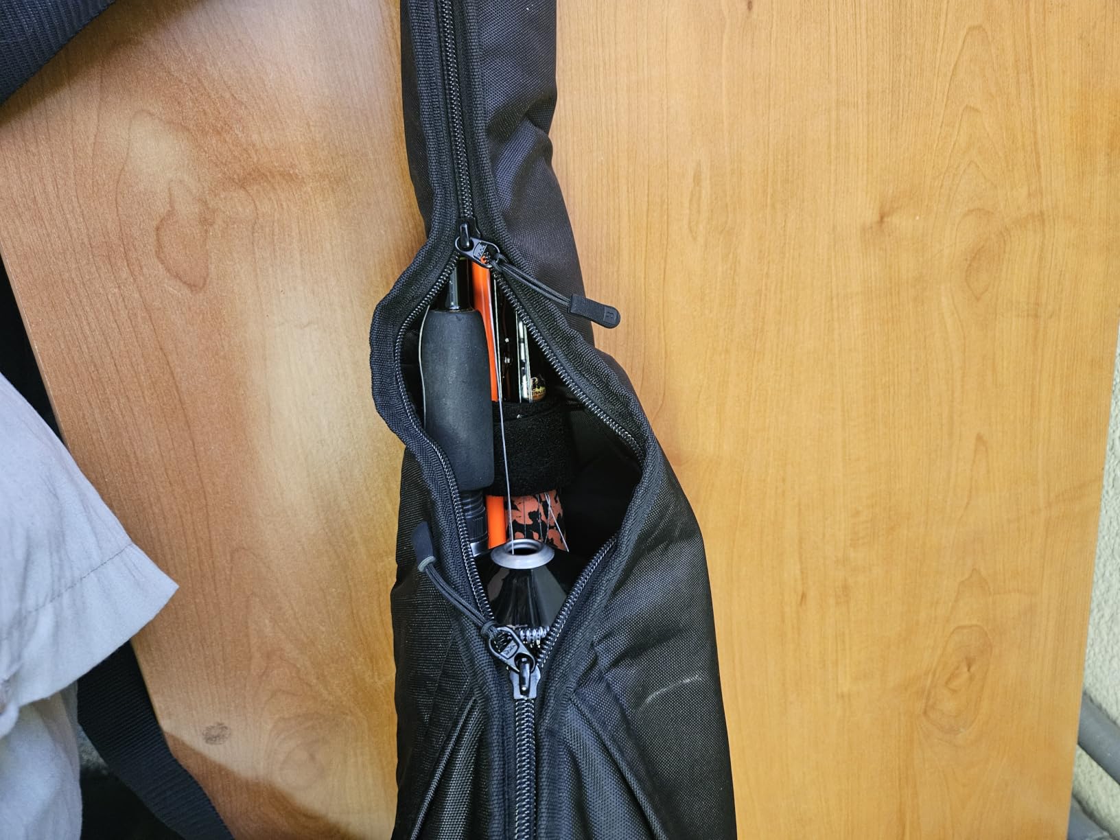 Booms Fishing PB1 Fishing Rod Case, Portable Folding Fishing Pole Case, Fishing Spinning Rod Bag, Store Up to 2 Fishing Poles with Reels, 4.4ft/53inch customer photo 2