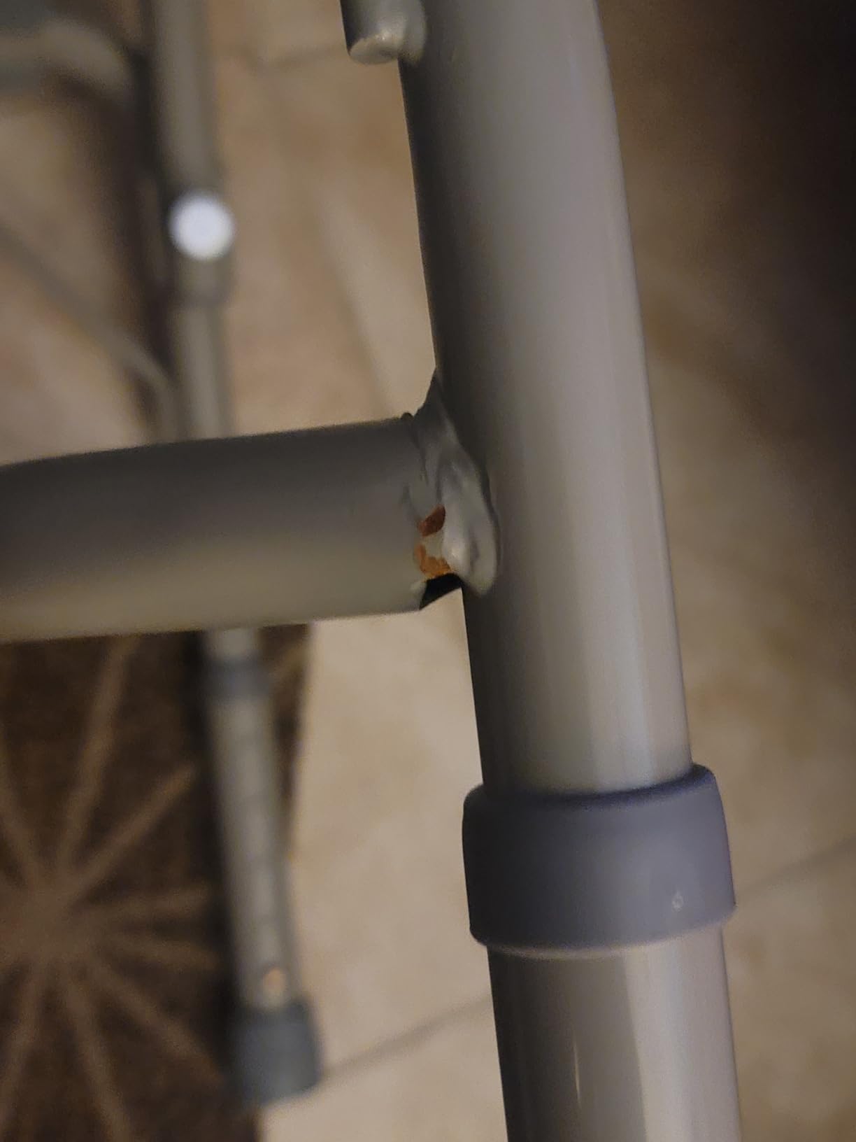 Mefeir 550 lbs Heavy Duty Drop Arm Medical Bedside Commode Chair, Homecare Toilet Seat with Safety Steel Frame, 6 Quart Capacity Pail, Adjustable Height Support Tool-Free Easy Assembly Blue Grey customer photo 1
