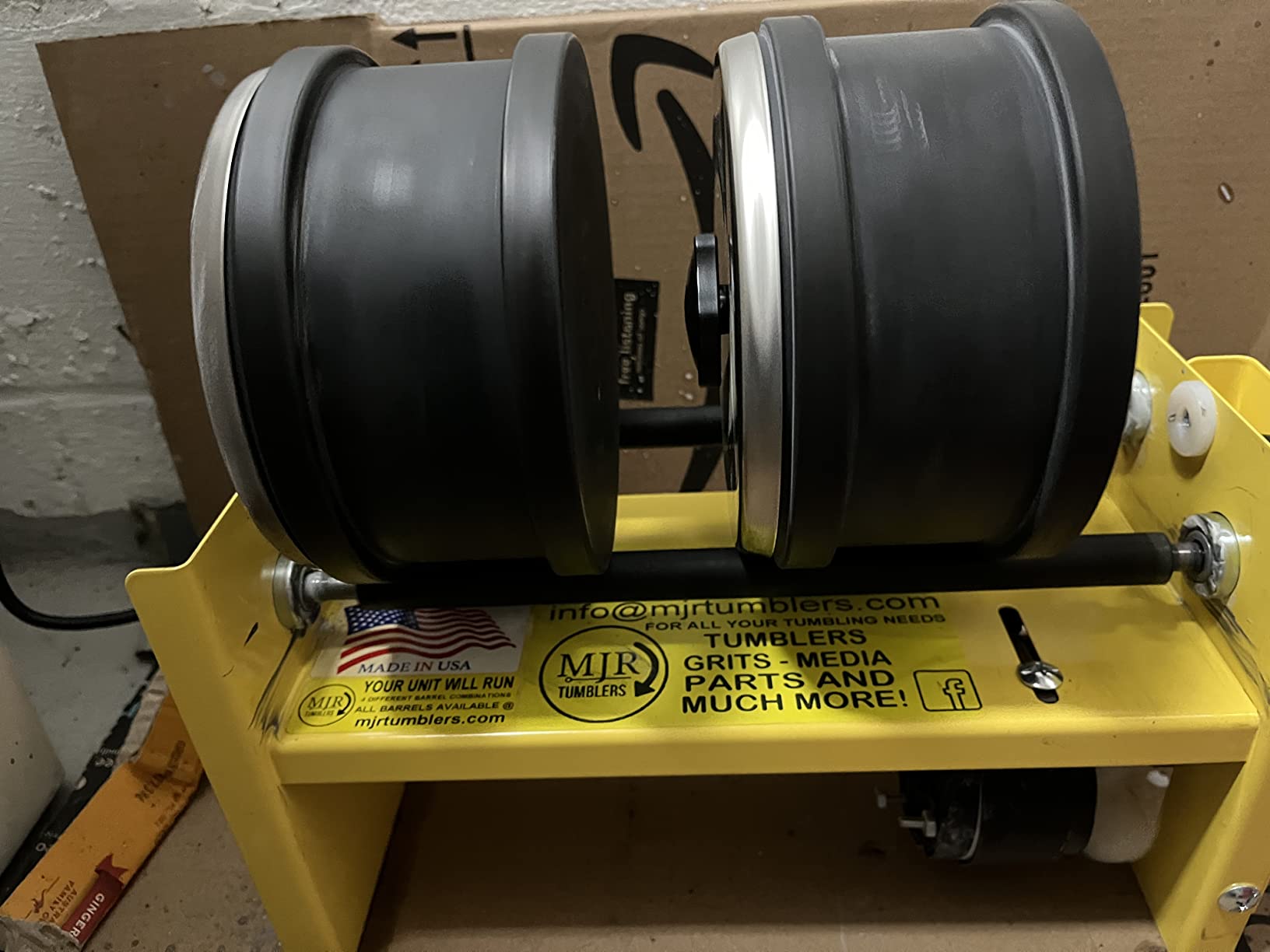 10lb Rock Tumbler Machine, Heavy Duty Professional Rock Polisher, Commercial Stone Polishing Kit for Adults, Large Capacity Tumbler, Steel Frame, Quiet Motor, Multi Barrel Base, USA Made customer photo 2