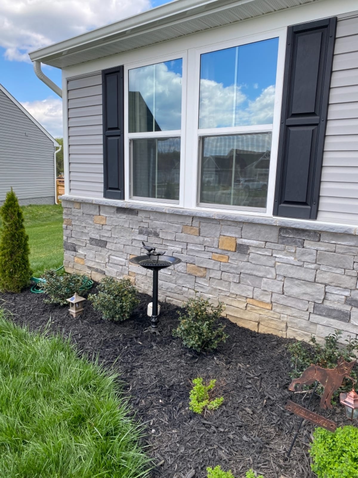 Christopher Knight Home Anessa Outdoor Aluminum and Iron Bird Bath, Shiny Copper customer photo 2