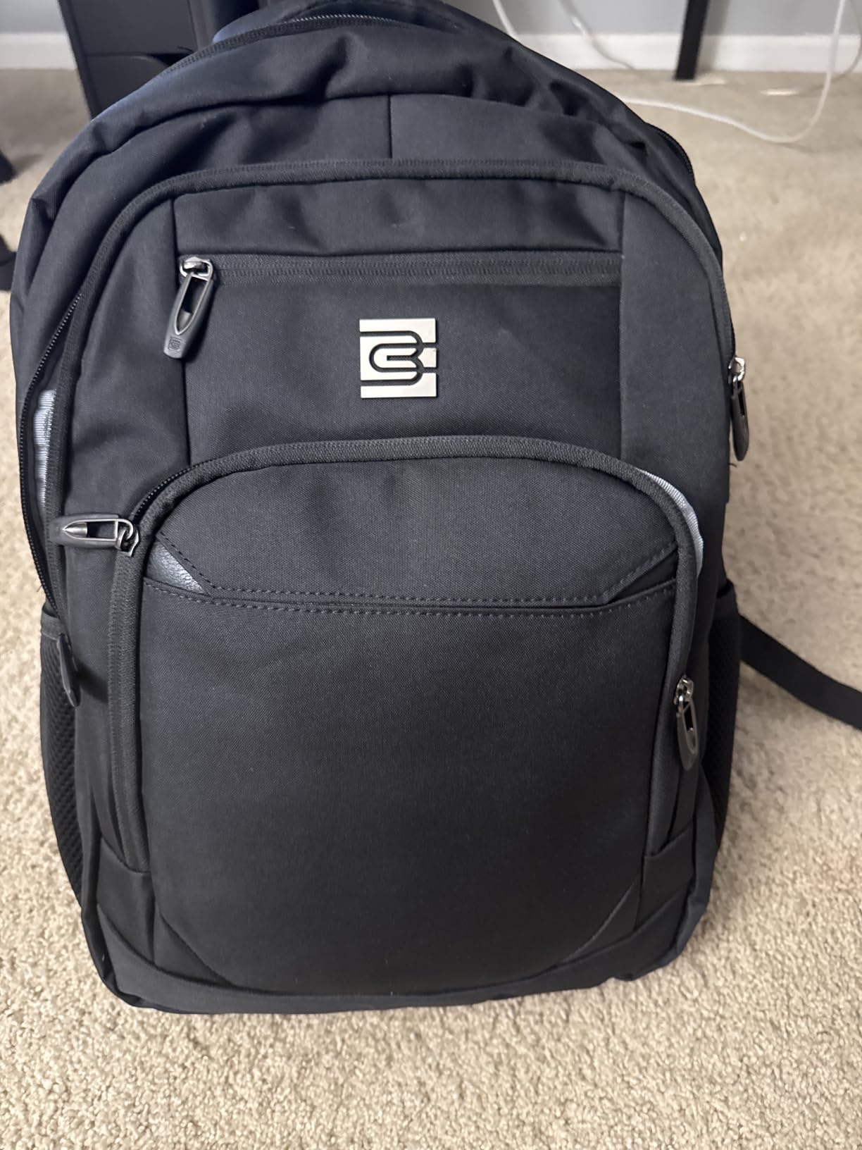 Volher Laptop Backpack,Business Travel Anti Theft Slim College Backpack | Water Resistant Durable Computer Bag Gift for Women & Men Fits 15.6 Inch Laptop and Notebook - Black customer photo 2