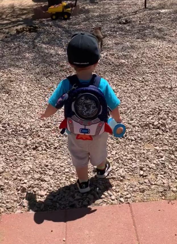 JiePai Rocket Toddler Kids Backpack with Harness Leash for Boys Girls Age 1-3 customer photo 1