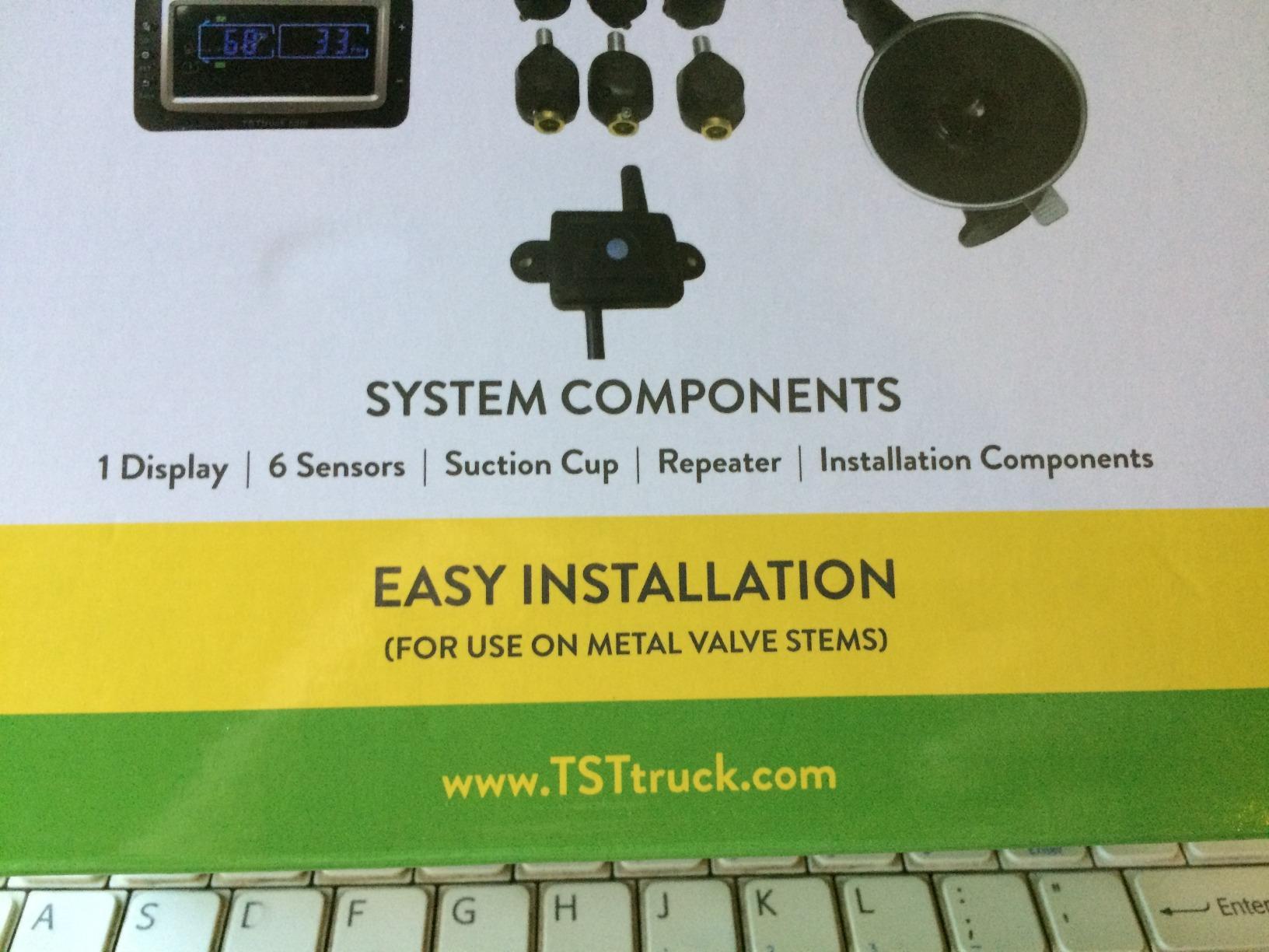 TST 507 Series TPMS - RV Tire Pressure Monitoring System with 8 Flow Thru Sensors & Color Display Monitor for Travel Trailers, Campers and Motorhomes (Metal Valve Stems Required for Flow Thru) customer photo 1