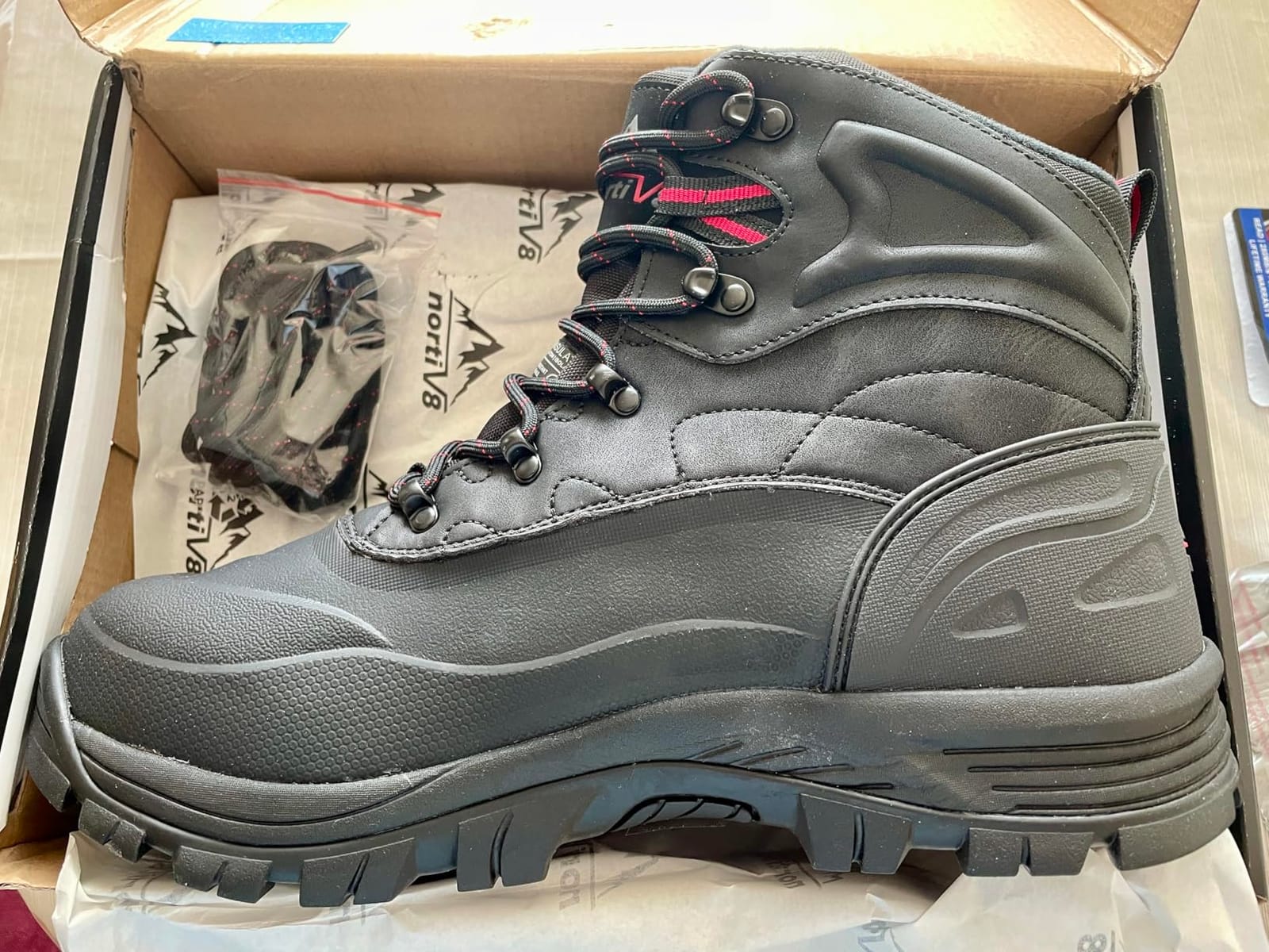 NORTIV 8 Men's Waterproof Hiking Winter Snow Boots customer photo 1
