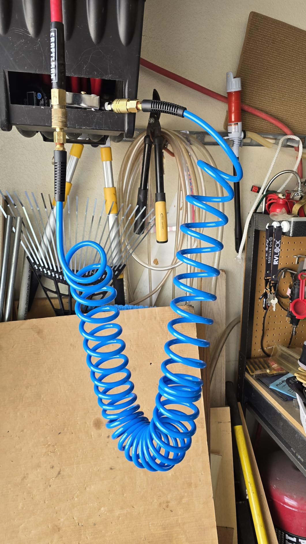 YOTOO Polyurethane Recoil Air Hose, Air Compressor Hose 1/4