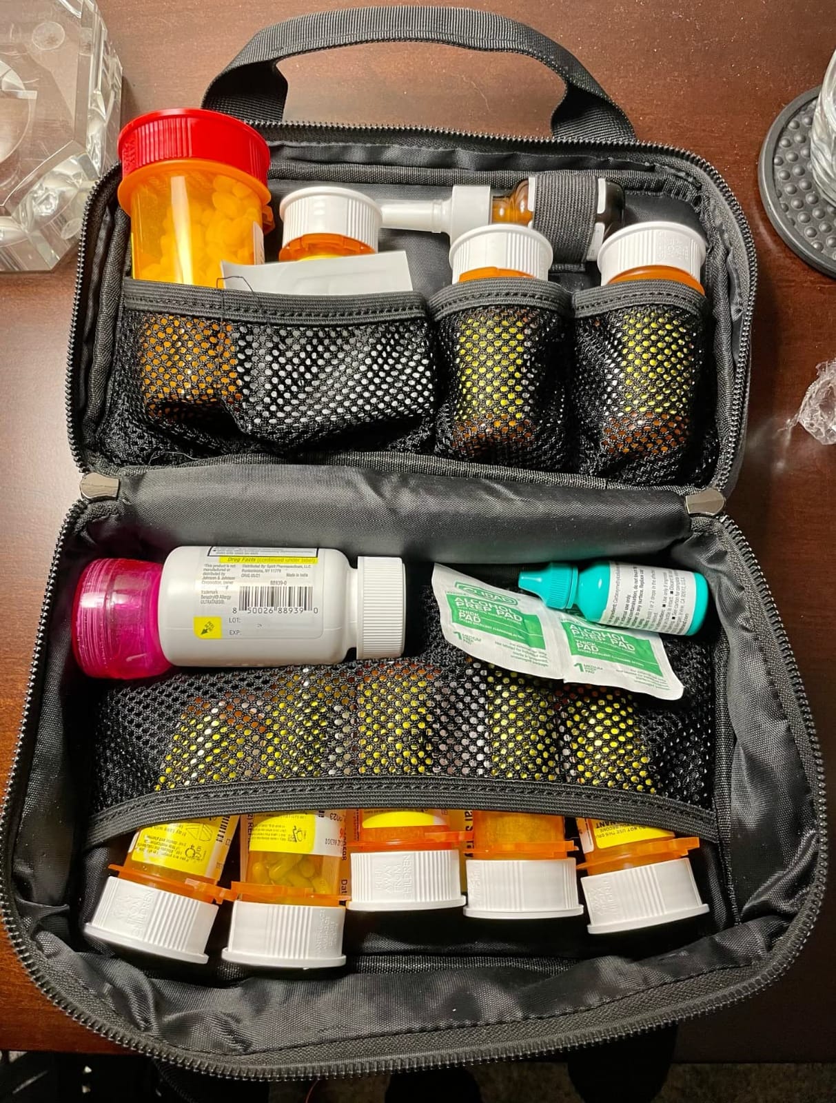 Kaddy Secure Pill Organizer Box, Storage for Bottles of Medicine or Supplements; Toiletry; Travel or Home, TSA Approved Lock(Grey) customer photo 2