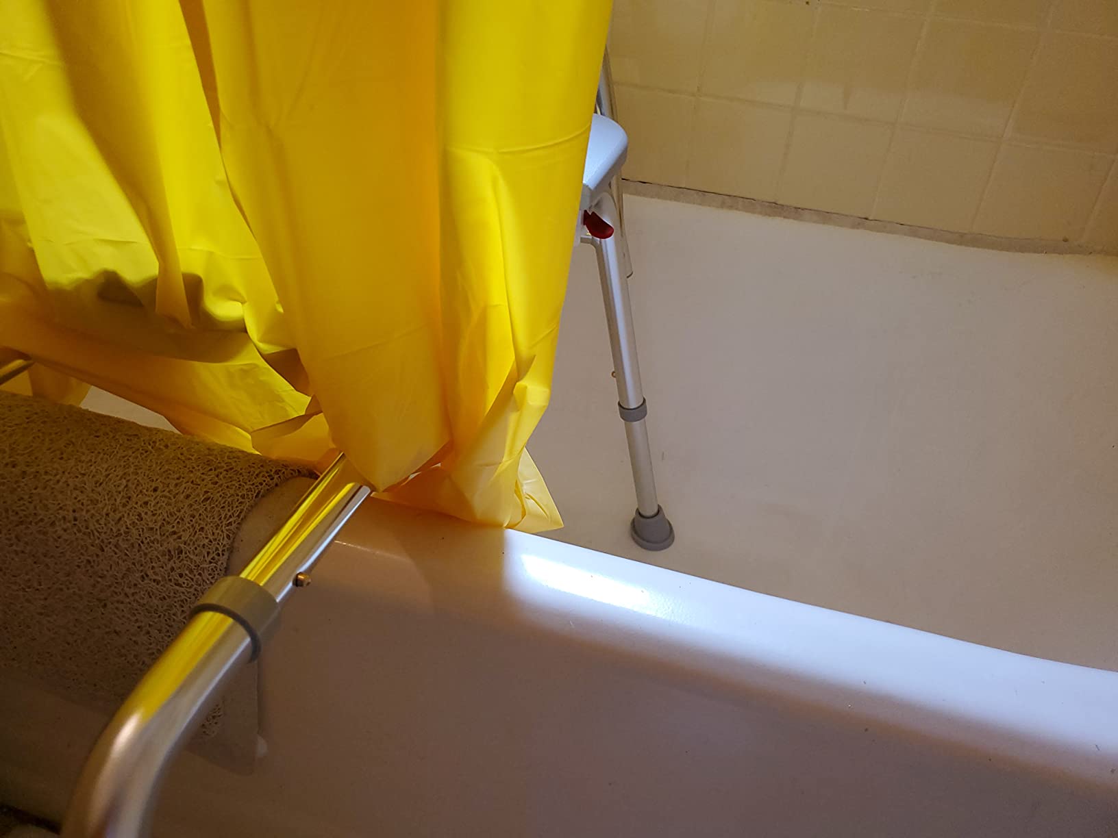 Eagle Health Supplies Pro-Slide Shower Chair & Tub Transfer Bench with Cut Out, Height Adjustable, Heavy-Duty Capacity up to 400 LBs, for Safety Shower, for Elderly & Disabled (70311) customer photo 2