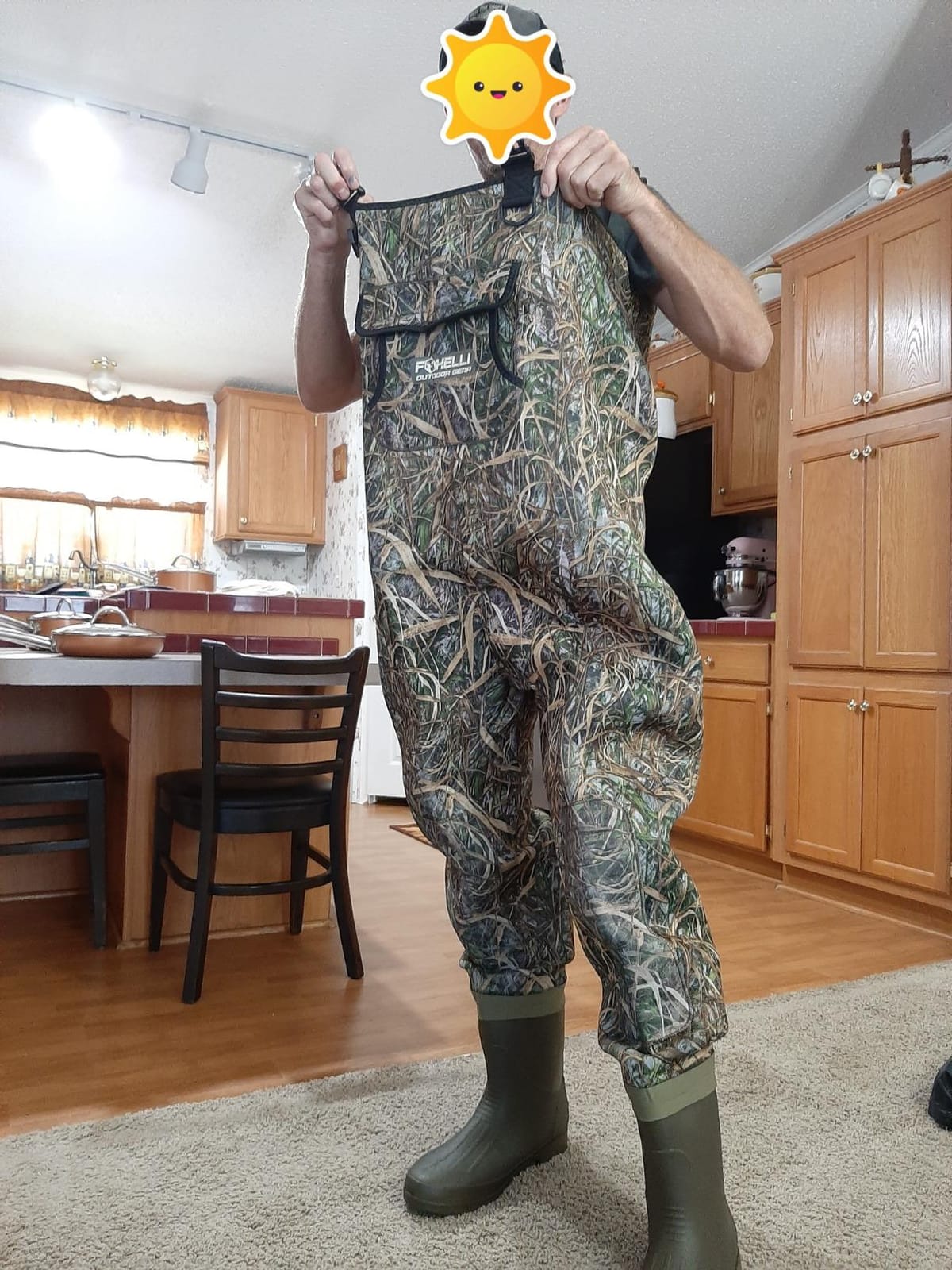 Foxelli Chest Waders, Waterproof 4mm Neoprene Hunting & Fishing Waders for Men & Women with Boots customer photo 2
