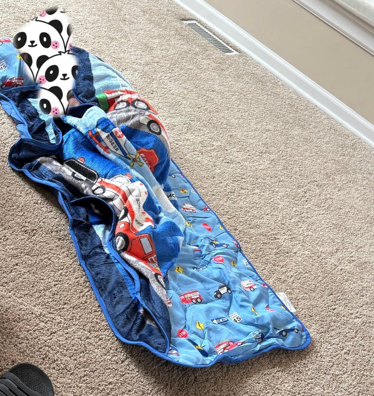 EVERYDAY KIDS Toddler Nap Mat with Removable Pillow -Underwater Mermaids- Carry Handle with Fastening Straps Closure, Rollup Design, Soft Microfiber for Preschool, Daycare Sleeping Bag, Ages 2-6 years customer photo 1