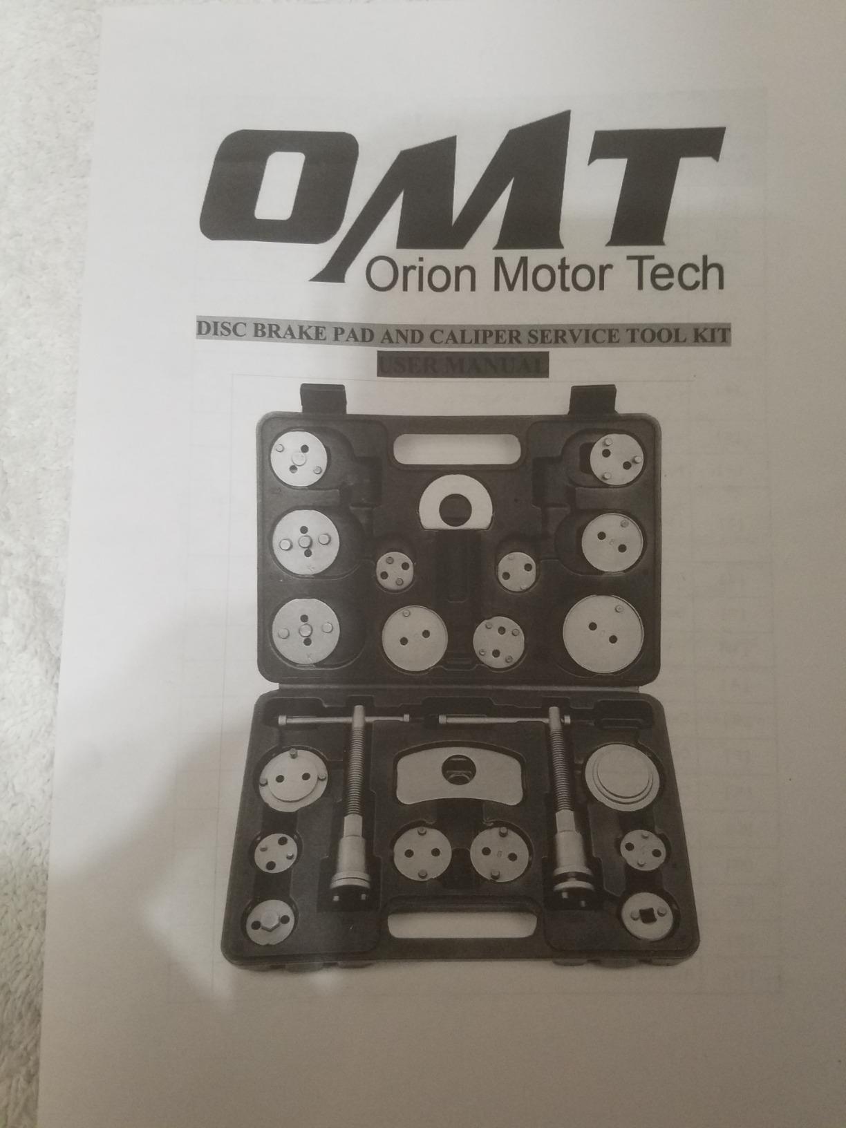 OMT 24pc Brake Caliper Compression Tool with Adapters & Hangers, Sandblast | Carbon & 40Cr Steel; Full Multi Piece Set for Most Vehicles; Thrust Bolt Assemblies; Precision Auto Repair customer photo 2