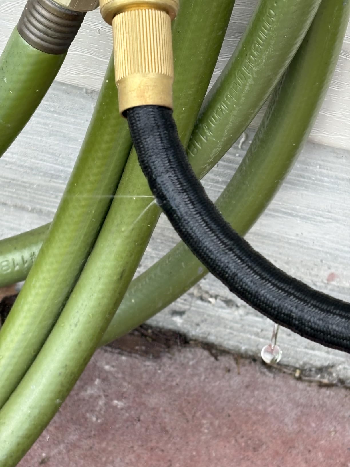 Flexi Hose Lightweight Expandable Garden Hose, 50FT - Retractable Garden Hose, Water Hose - No-Kink Flexibility, 3/4 Inch Solid Brass Fittings and Double Latex Core customer photo 2