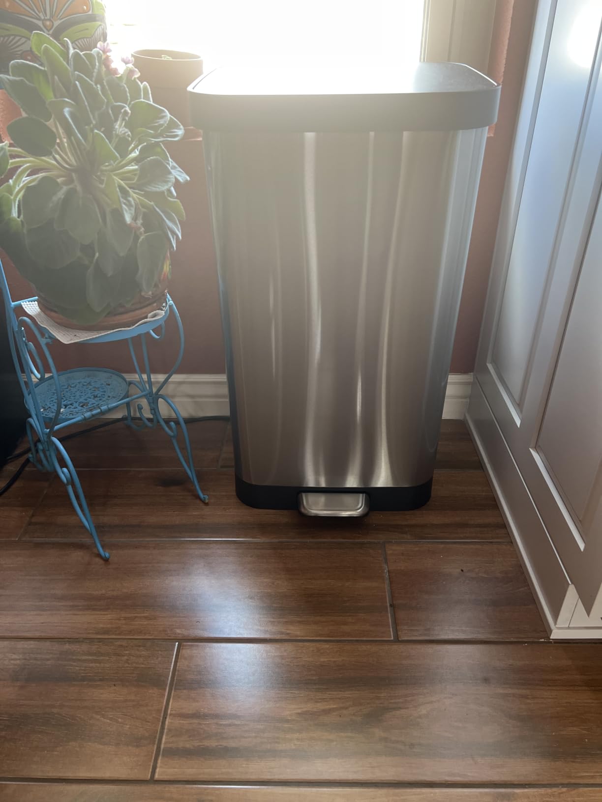 Glad Stainless Steel Trash Can, Clorox Odor Protection, 20 Gal Black/Silver customer photo 1
