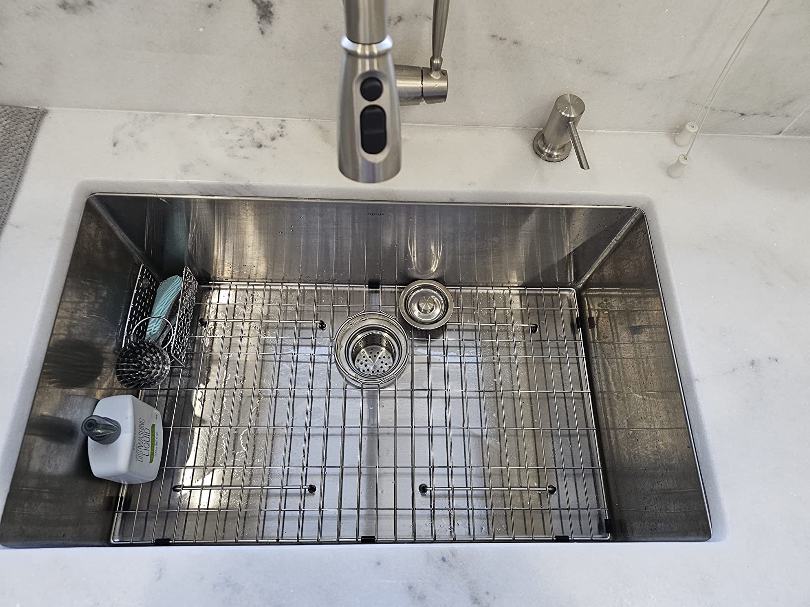 KRAUS Standart Pro 14-inch Undermount Single Bowl 16 Gauge Stainless Steel Bar Kitchen Sink, KHU101-14 customer photo 1