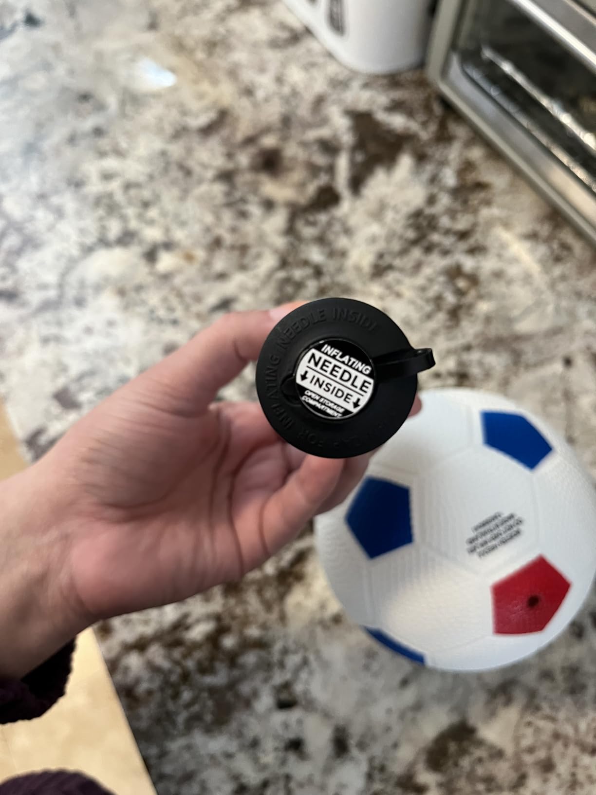 Franklin Sports Kids Soccer Goal with Ball & Pump - 24 X 16 customer photo 1
