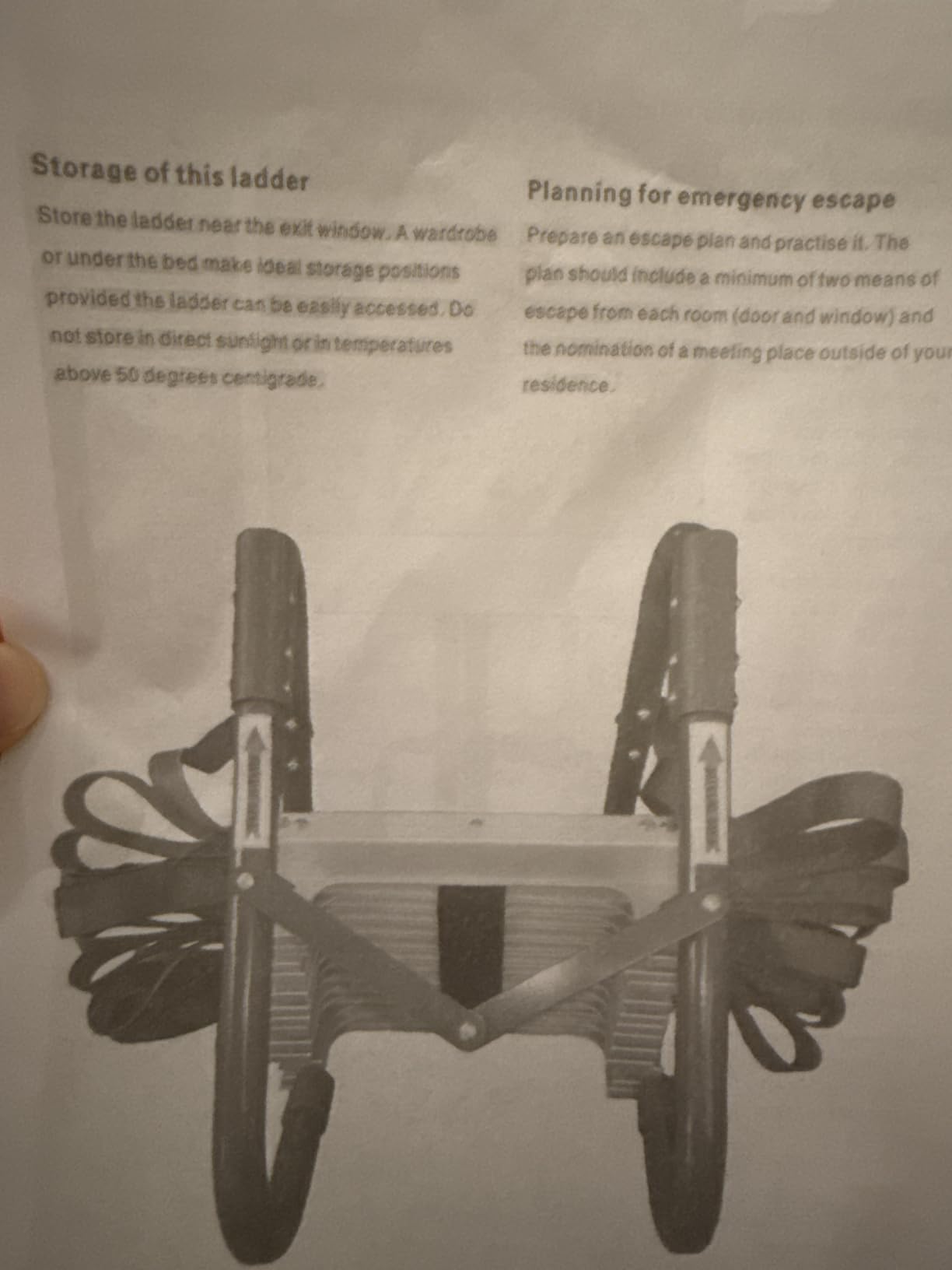 Emergency Fire Escape Ladder 2 Story,15 Ft customer photo 2