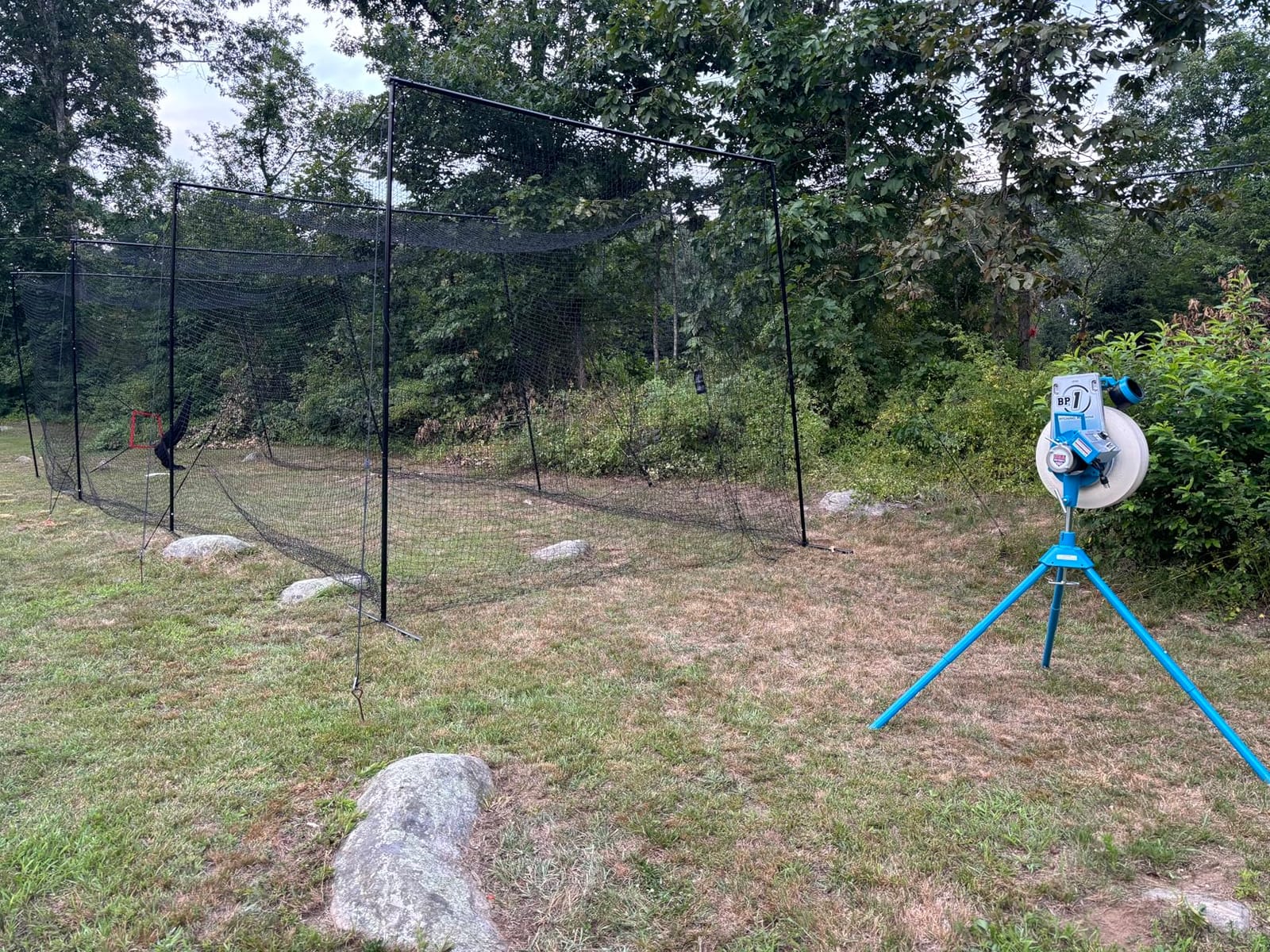 Jugs BP1 Baseball/Softball Combo Pitching Machine — Throws Baseballs or softballs up to 70 mph. Set up for Baseball or Softball, This Machine Throws from a Realistic delivery Height. customer photo 1