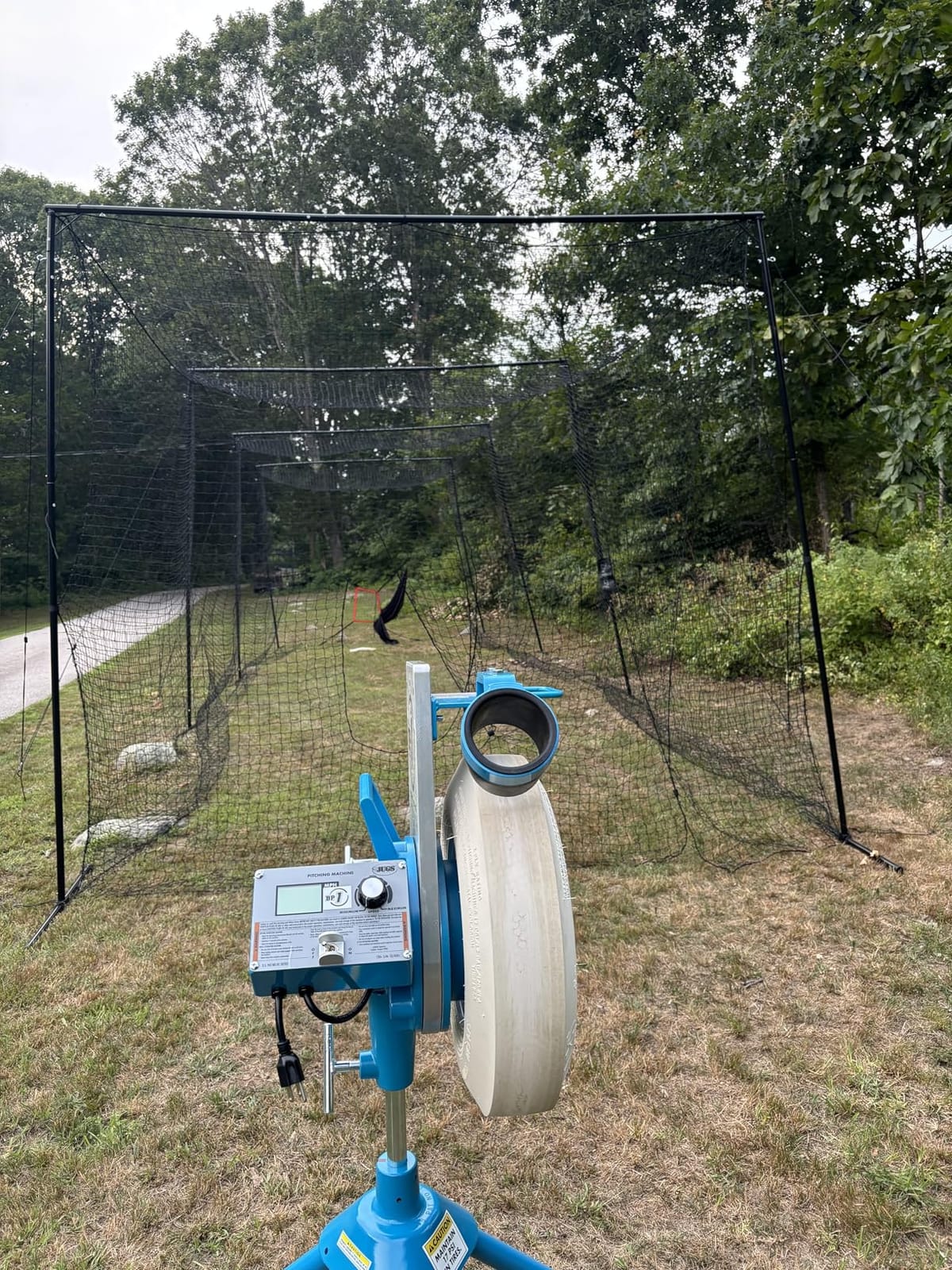 Jugs BP1 Baseball/Softball Combo Pitching Machine — Throws Baseballs or softballs up to 70 mph. Set up for Baseball or Softball, This Machine Throws from a Realistic delivery Height. customer photo 2