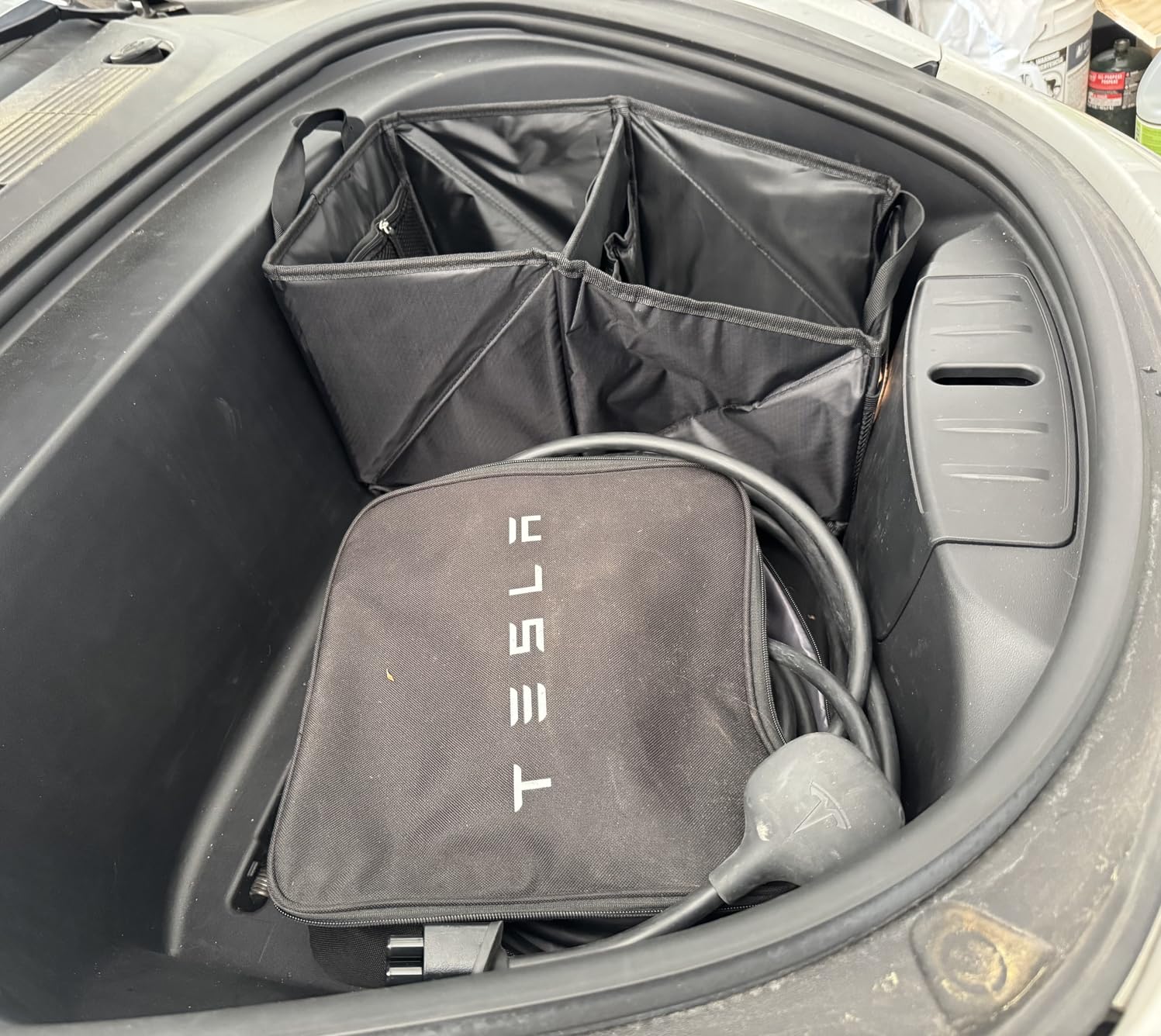 Masirs Back Seat Car Organizer, Neatly Organize Items While Traveling, Folds Flat for Easy Trunk Storage customer photo 2