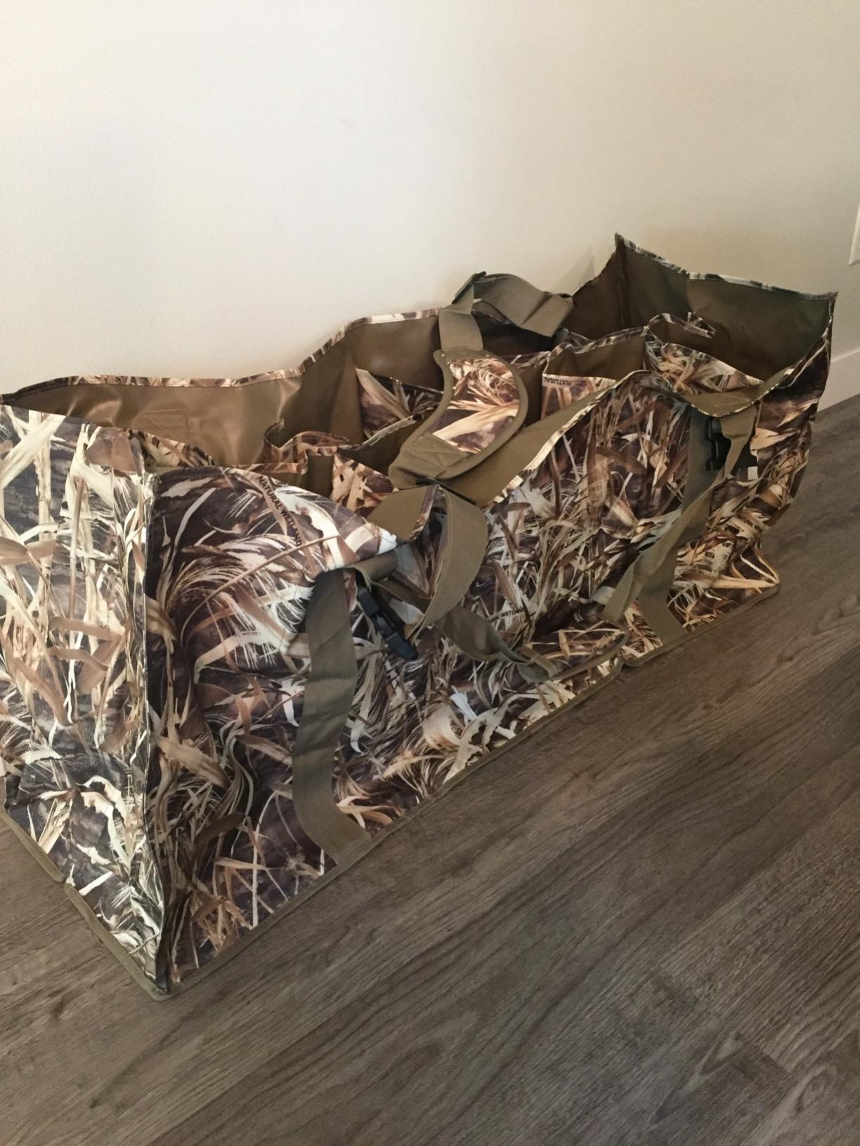 AUSCAMOTEK 12 Slot Duck Decoys Bag with Waterfowl Hunting Blind Camouflage Printing customer photo 2