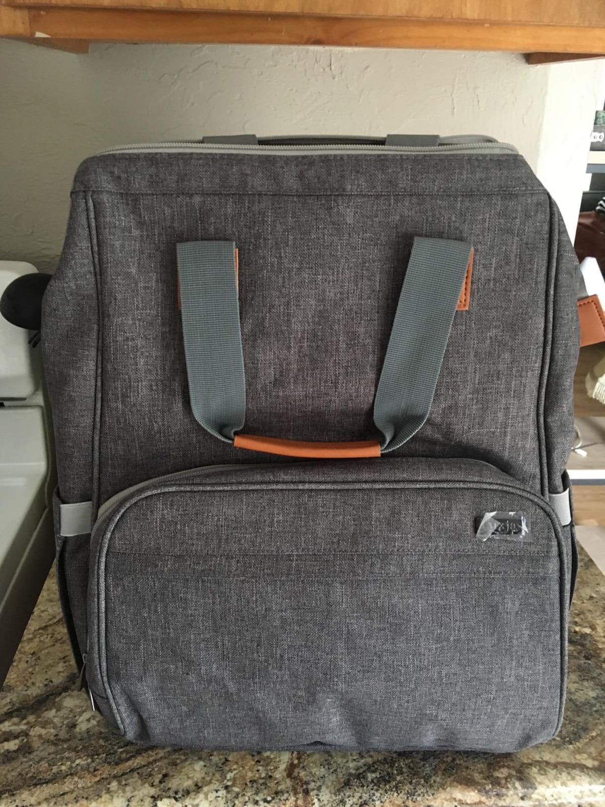 LUXJA Breast Pump Backpack Storage Bag for Cooler Bag & Laptop, Gray customer photo 1