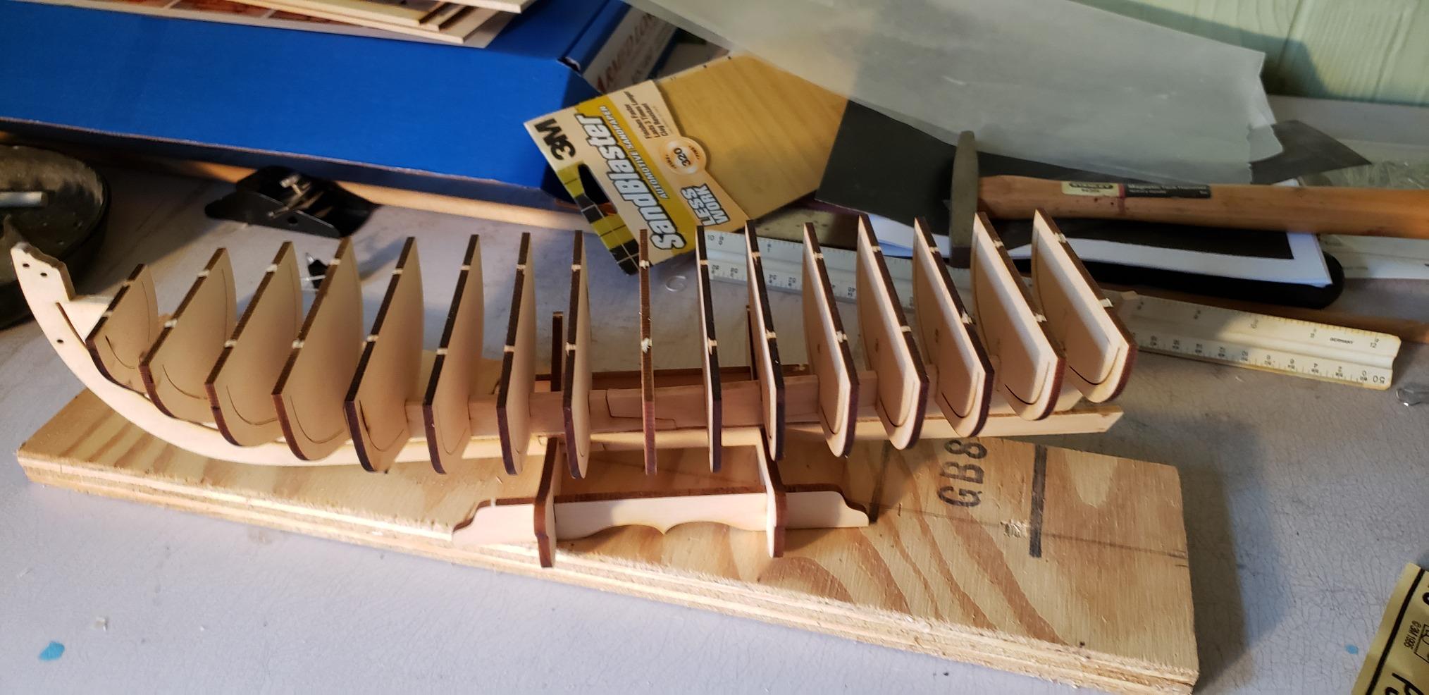 Model Shipways MS1460 18th Century Armed Longboat 1:24 Scale Laser Cut Wood Metal and Photo-Etched Brass Kit customer photo 2