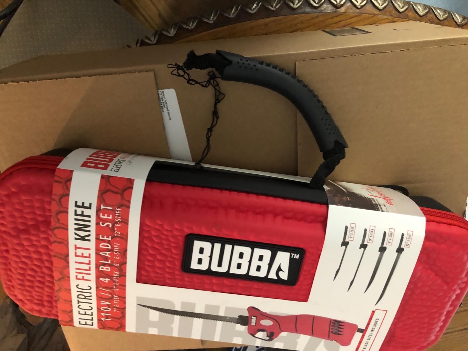 BUBBA 110V Electric Fillet Knife with Non-Slip Grip Handle, 4 Ti-Nitride S.S. Coated Non-Stick Reciprocating Blades, 8' Cord and Storage Case for Fishing customer photo 2