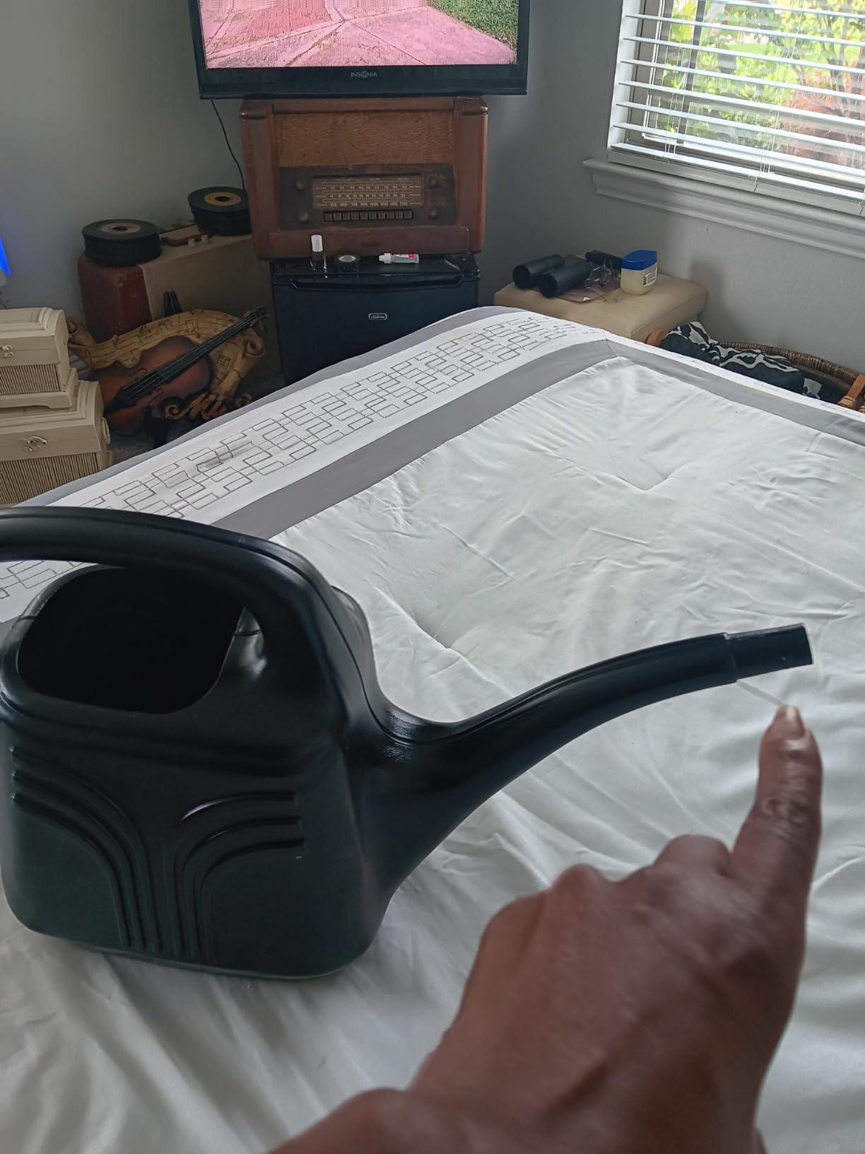 Bloem Promo Watering Can: 2 Gallon Capacity - Living Green - Durable Resin, Removable Nozzle Spout, Two Handles, Wide Mouth, for Indoor and Outdoor Use, Gardening customer photo 2