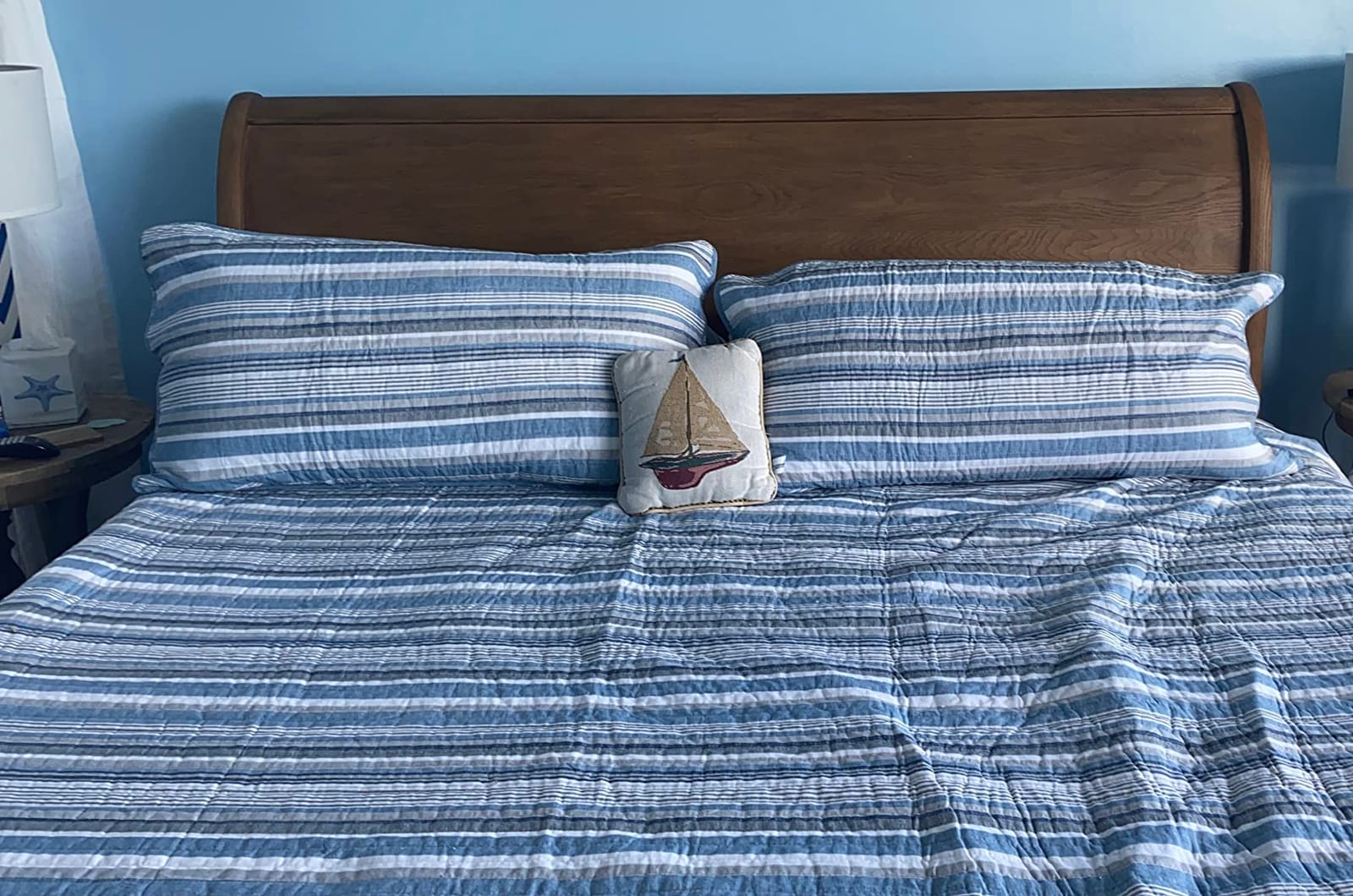 Nautica - Queen Quilt Set with Shams, Cotton, Reversible | 100% Cotton, Reversible Design, Queen Size, 2 Matching Shams, All Season Comfort customer photo 2