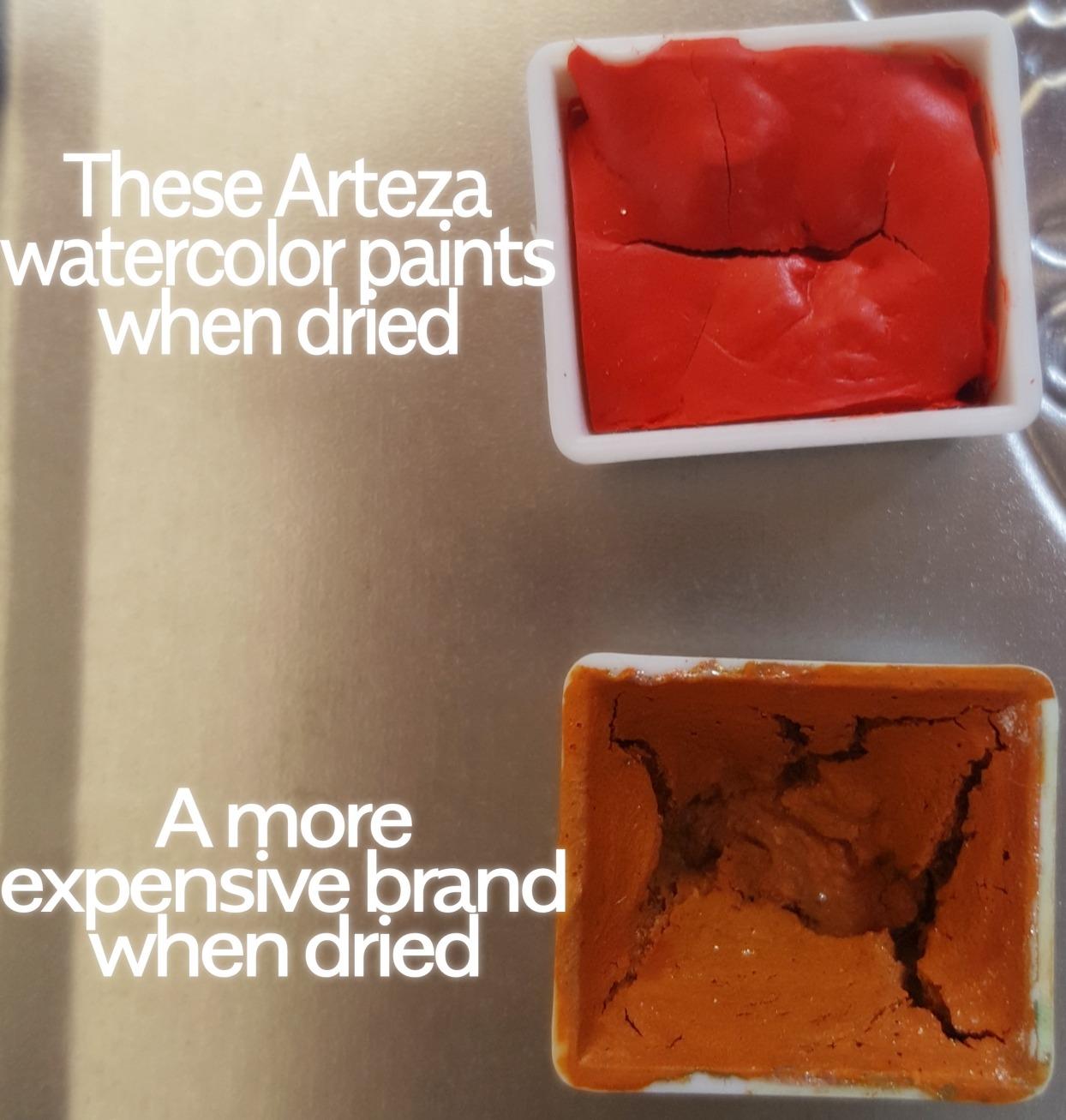 ARTEZA Watercolor Paint Set, 60 Colors, 12 ml/0.4 fl oz, Highly Pigmented customer photo 1