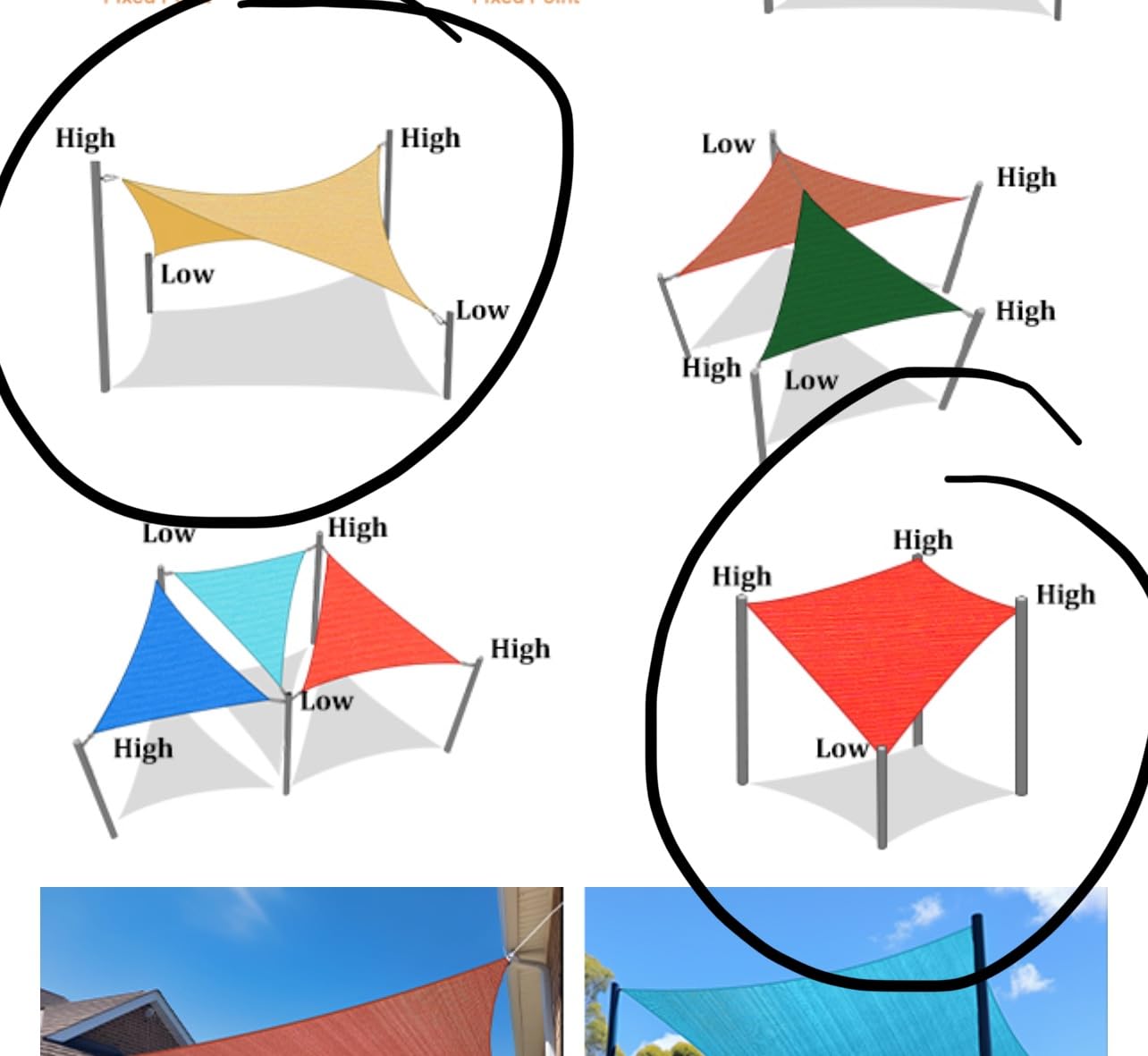 Shade&Beyond 20'X20'X20' Sun Shade Sail Sand Triangle | 95% UV Block, Curved Edge, Permeable Canopy for Patio Yard Deck Pergola, Custom Size Available customer photo 1