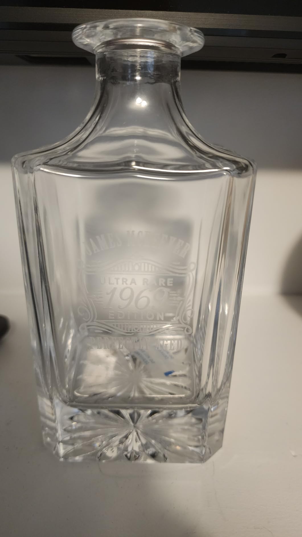 Personalized Whiskey Decanter Set with Wooden Gift Box by HomeWetBar customer photo 1